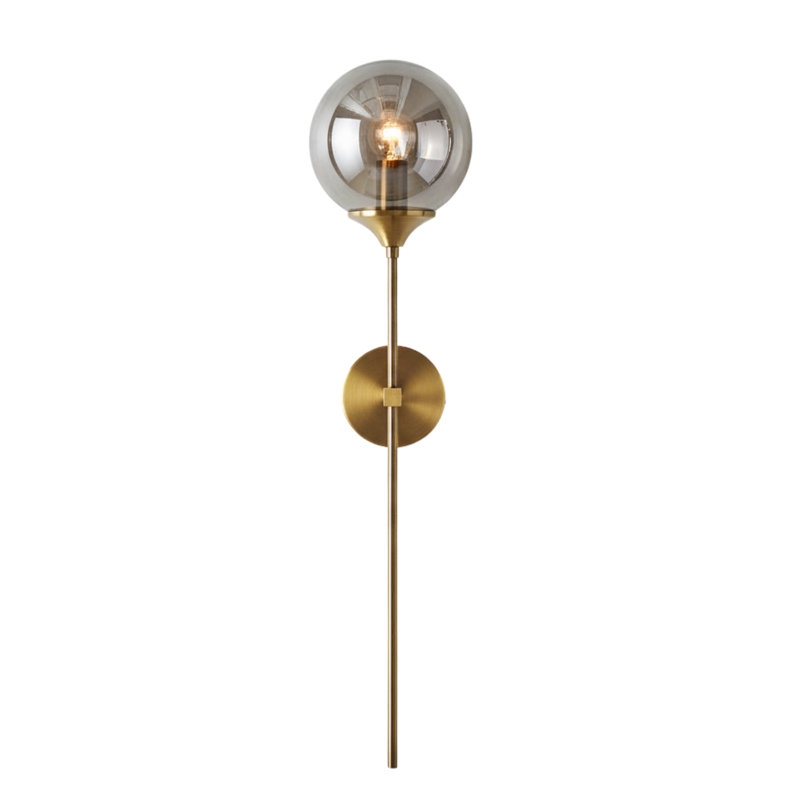 Moderne Wandlampe aus Metall und Glas – E27, Minimalistisches Design
