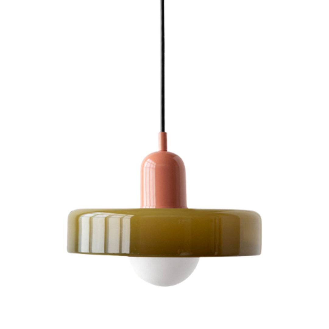 Bauhaus Glas-Hängeleuchte