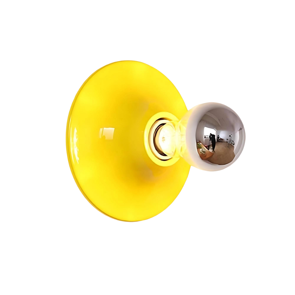 Nordische Retro, Wandlampe rund