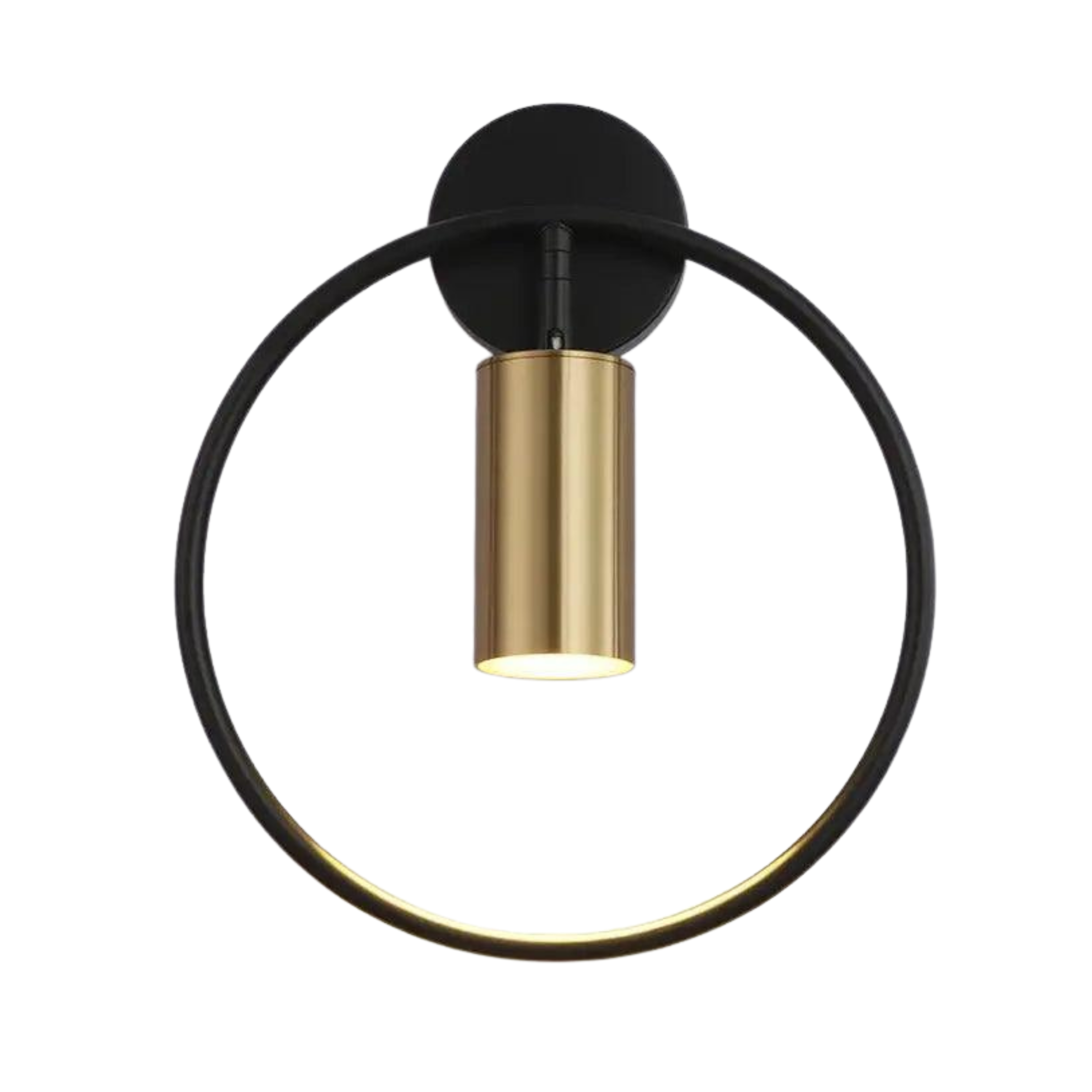 Verstellbare LED Wandlampe Schwarz, Gold, Modernes Design aus Metall