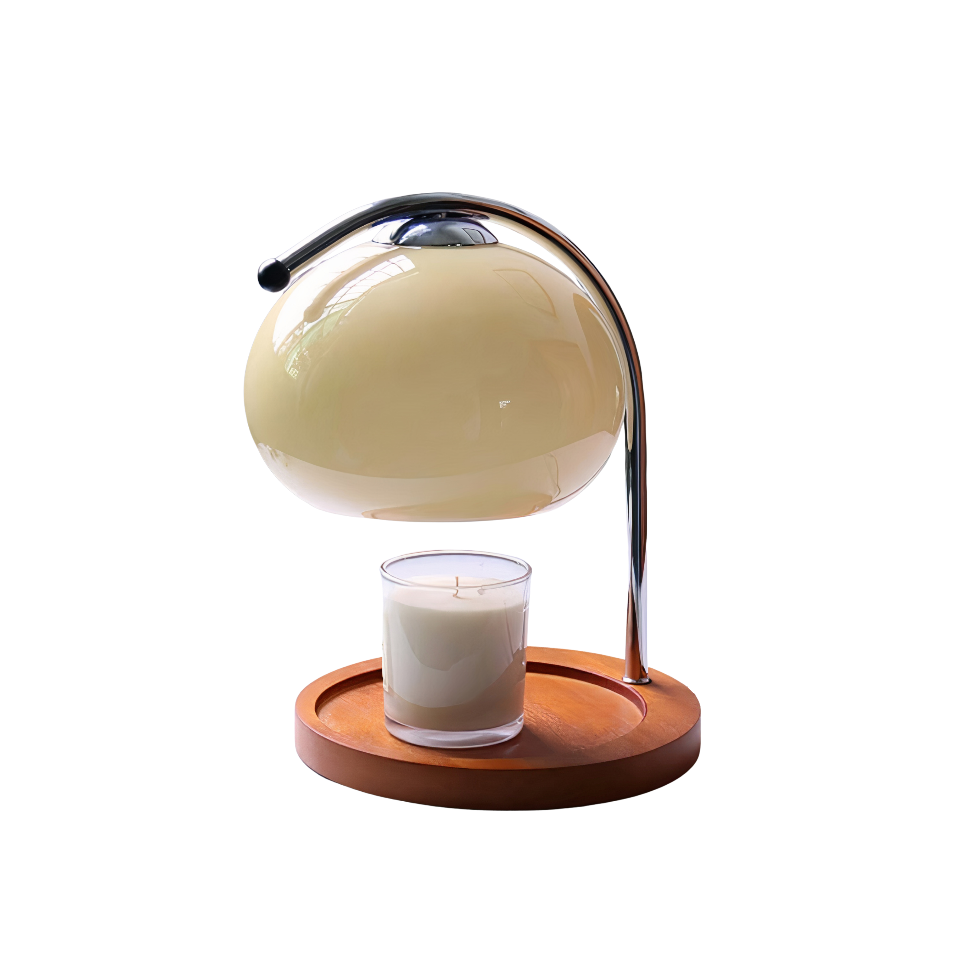 Candle Warmer Tischlampe Glas, Bauhaus Design, Duftkerzenwärmer