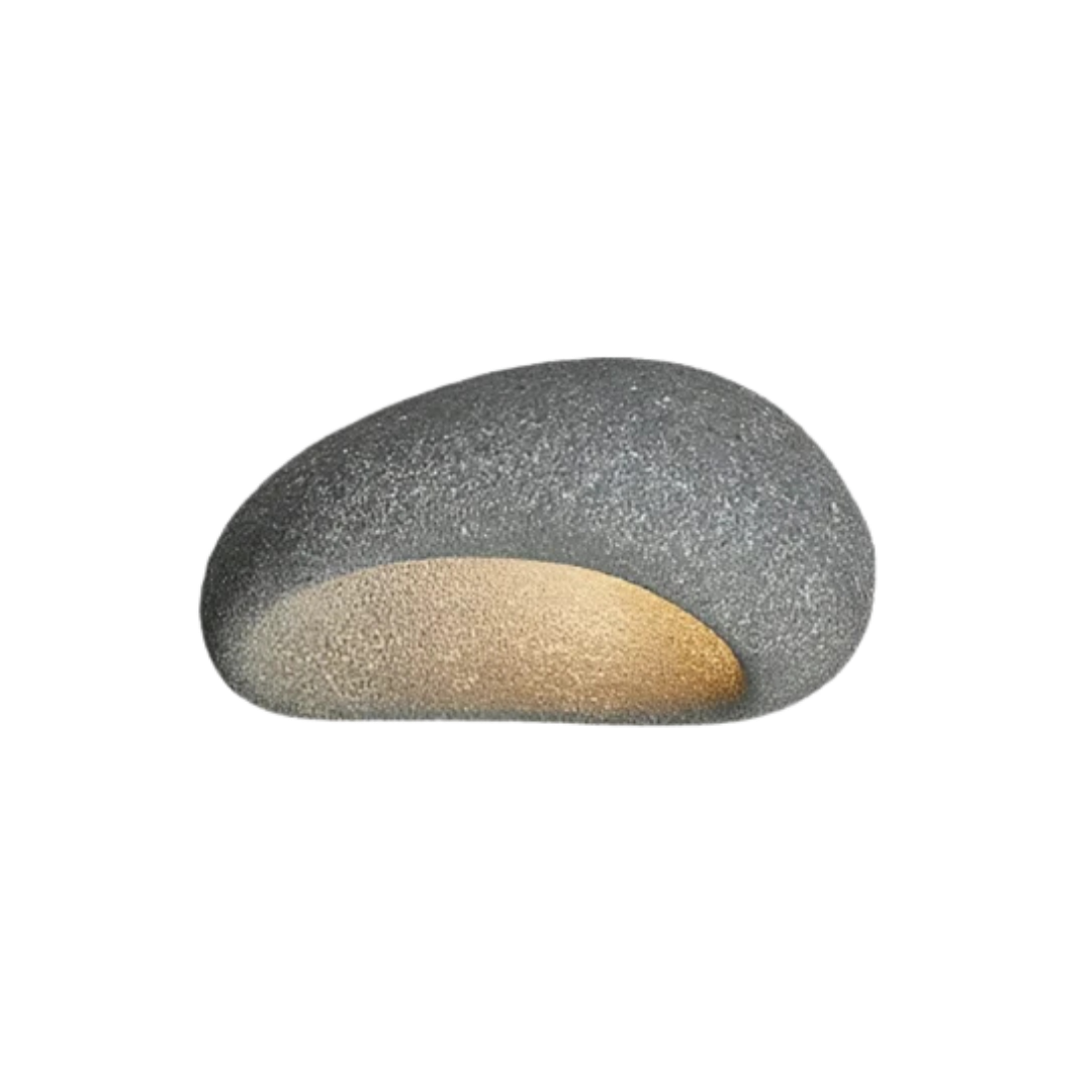 Deckenleuchte rund Japandi, Wabi-Sabi Design, Ø45/52 cm