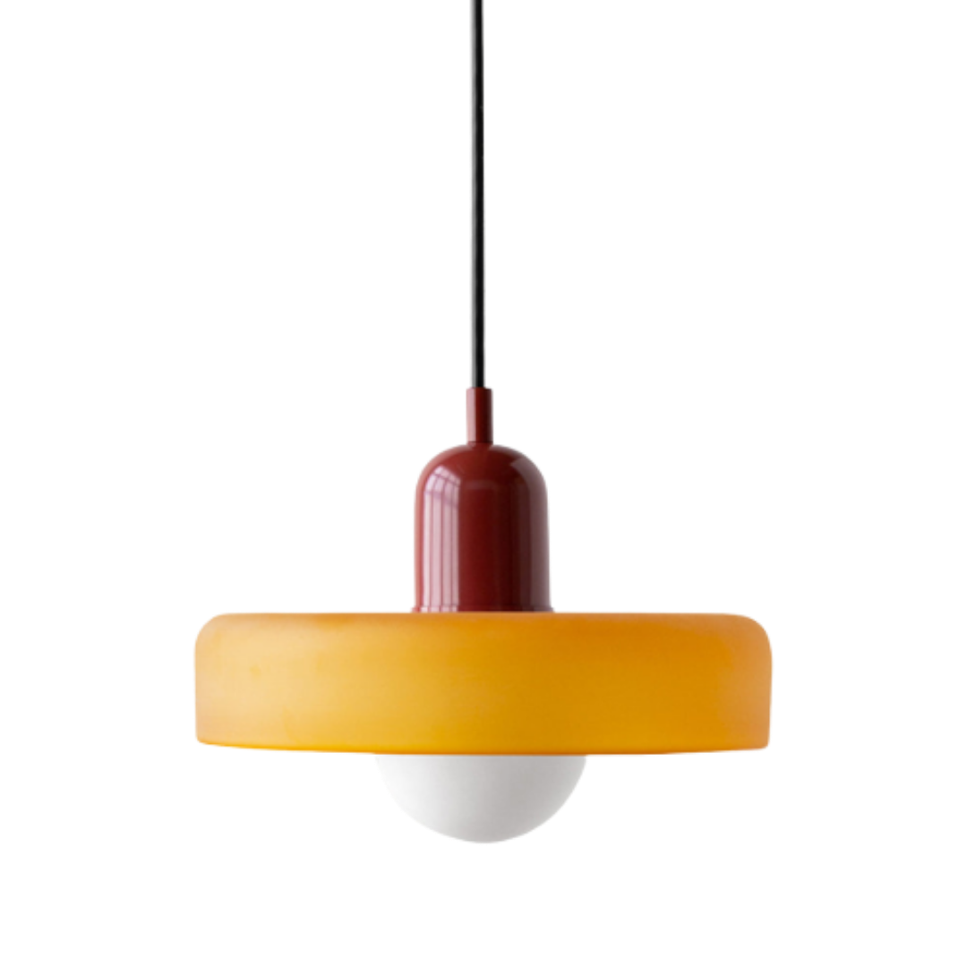 Bauhaus Glas-Hängeleuchte