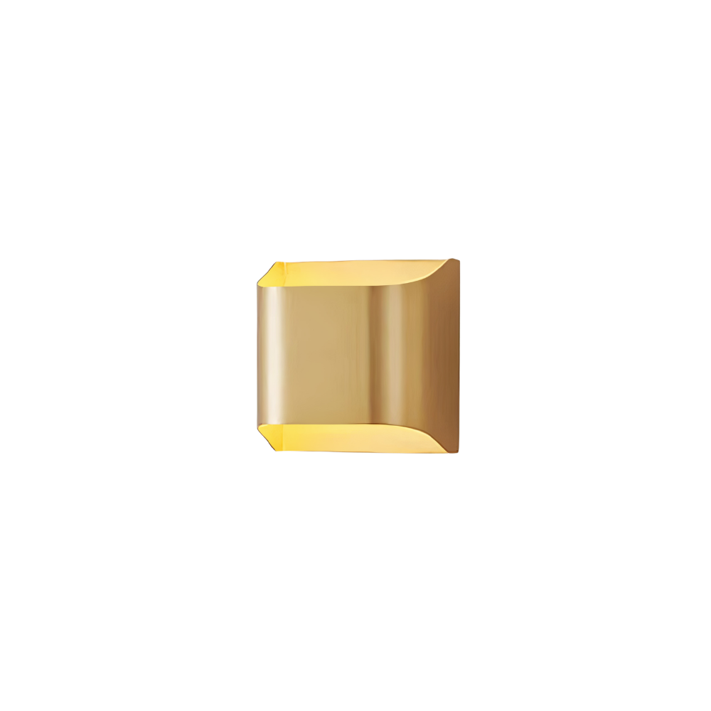LED Wandleuchte Up Down Messing, Wandlampe schwarz gold