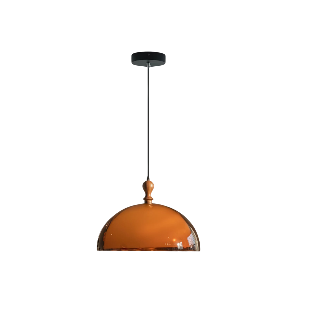 Holz Pendelleuchte Walnuss, Runde Hängeleuchte modern