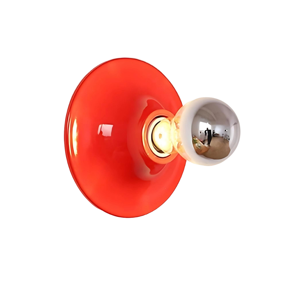 Nordische Retro, Wandlampe rund