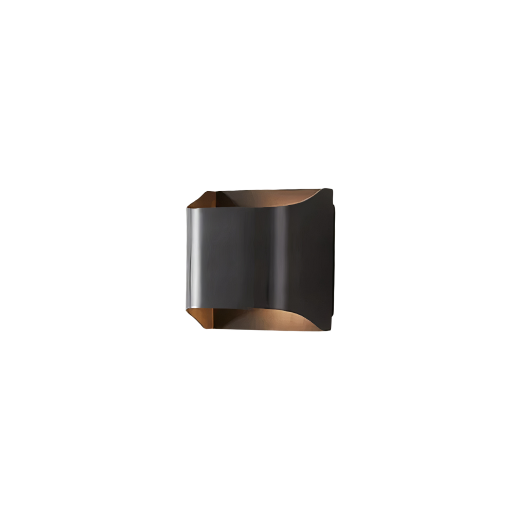 LED Wandleuchte Up Down Messing, Wandlampe schwarz gold