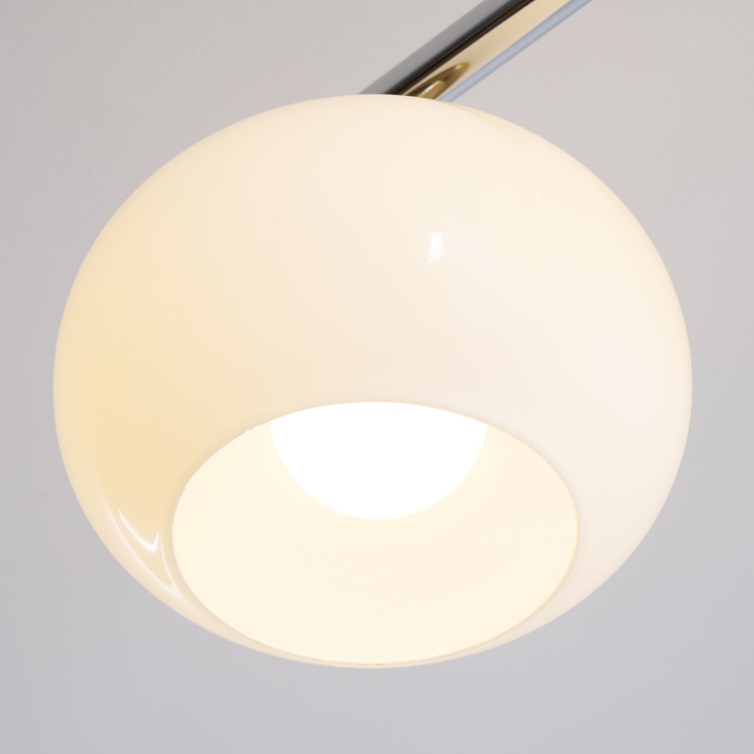 Deckenleuchte Glas Metall Vierflammig, Rund Dimmbar Mehrflammig Modern
