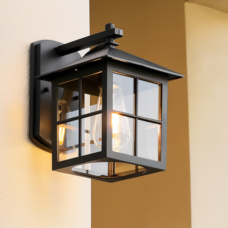 Retro Außen Wandleuchte Laterne, LED Warmweiß, Wetterfest, Klassisches Design