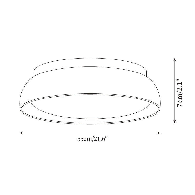 LED Deckenleuchte Travertin Holz, Moderne Deckenlampe