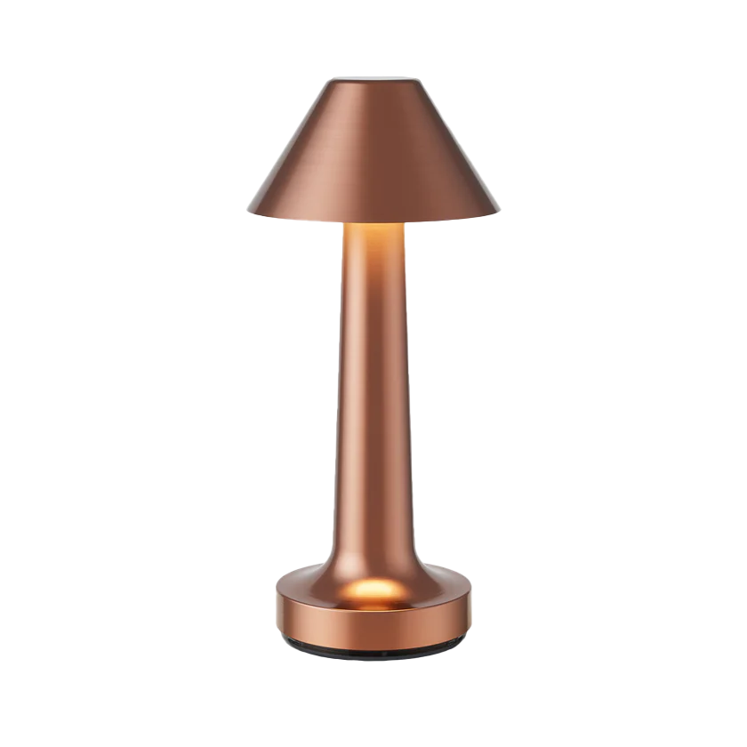Kabellose LED Tischlampe Metall, Akku, Dimmbar, USB-C