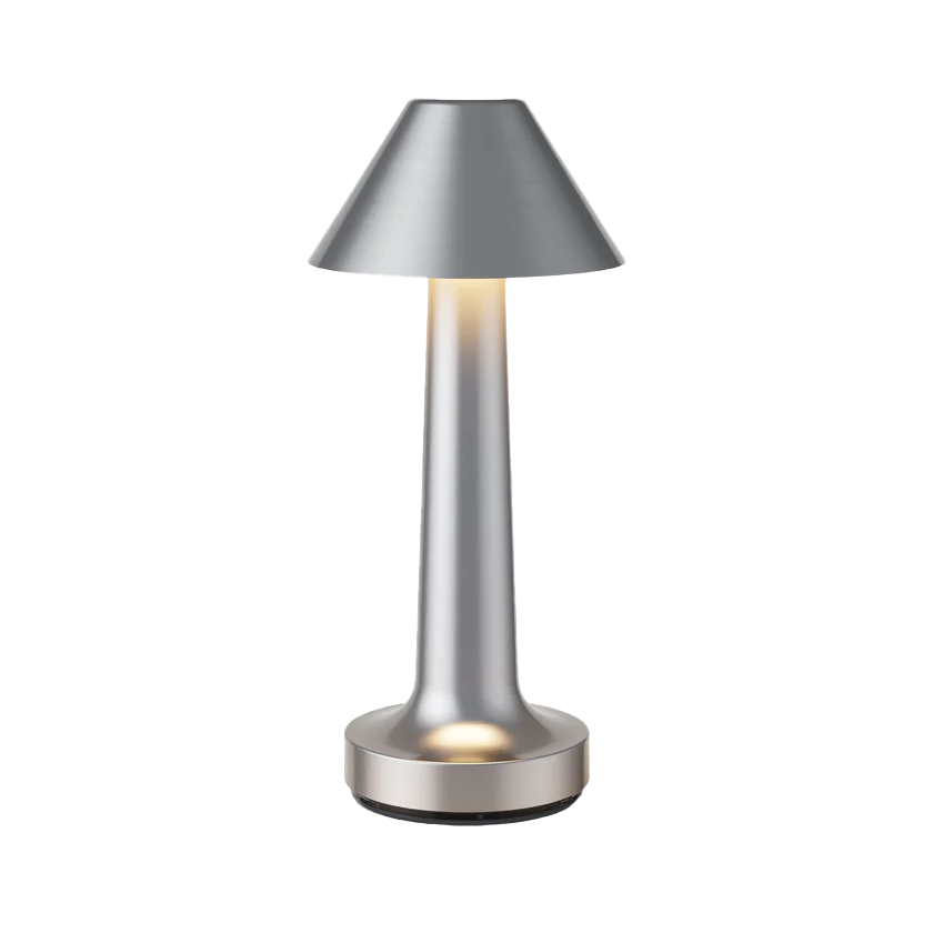 Kabellose LED Tischlampe Metall, Akku, Dimmbar, USB-C