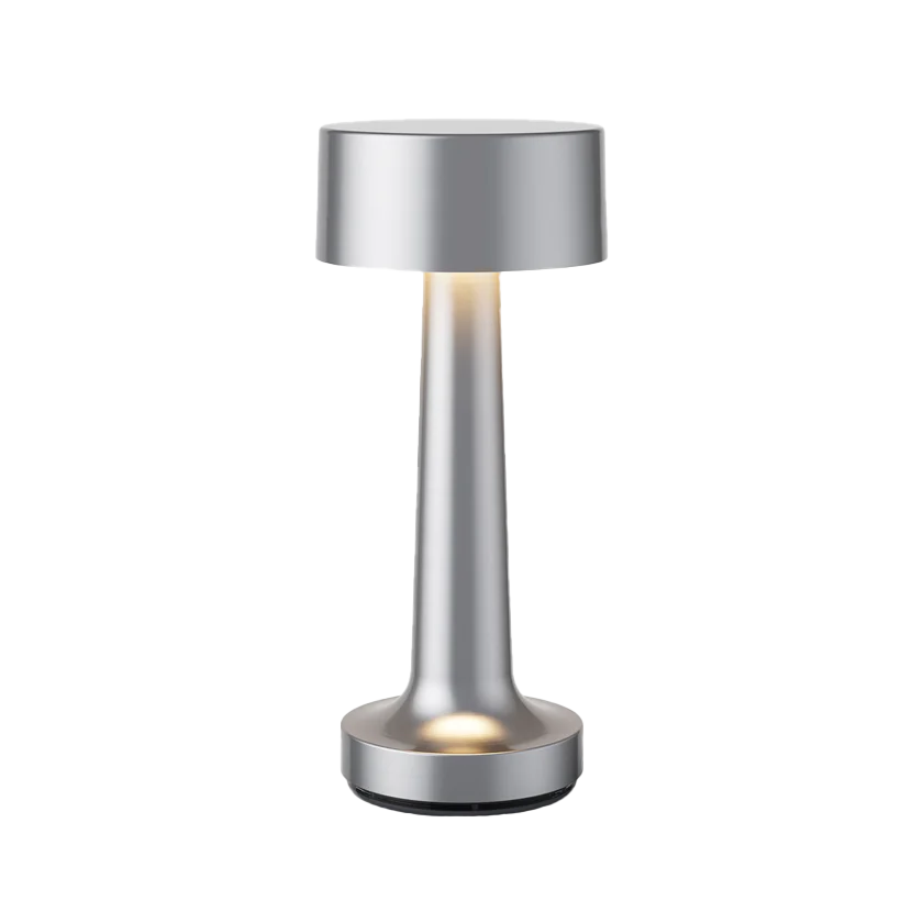 Kabellose LED Tischlampe Metall, Akku, Dimmbar, USB-C