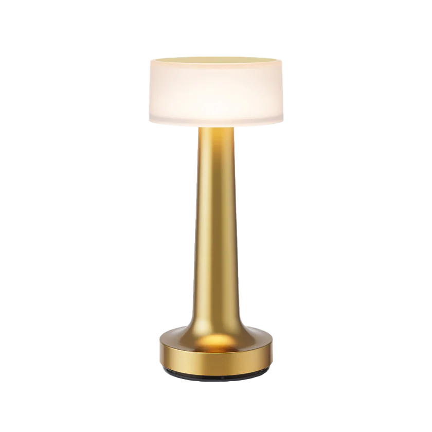 Kabellose LED Tischlampe Metall, Akku, Dimmbar, USB-C