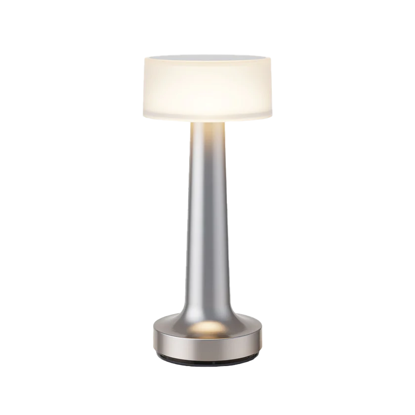 Kabellose LED Tischlampe Metall, Akku, Dimmbar, USB-C