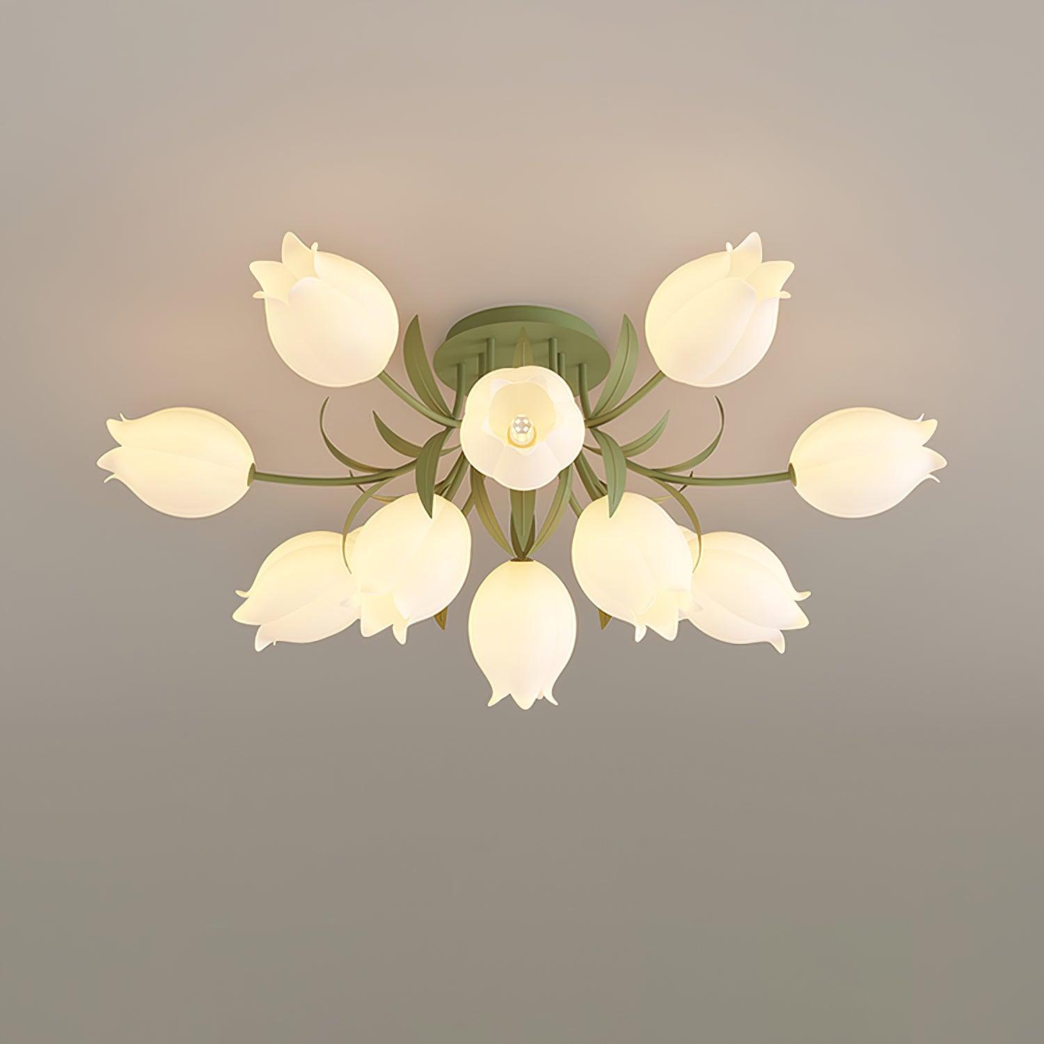 Deckenleuchte Blumen Mehrflammig, LED Deckenlampe Modern 3/9/12 Flammig