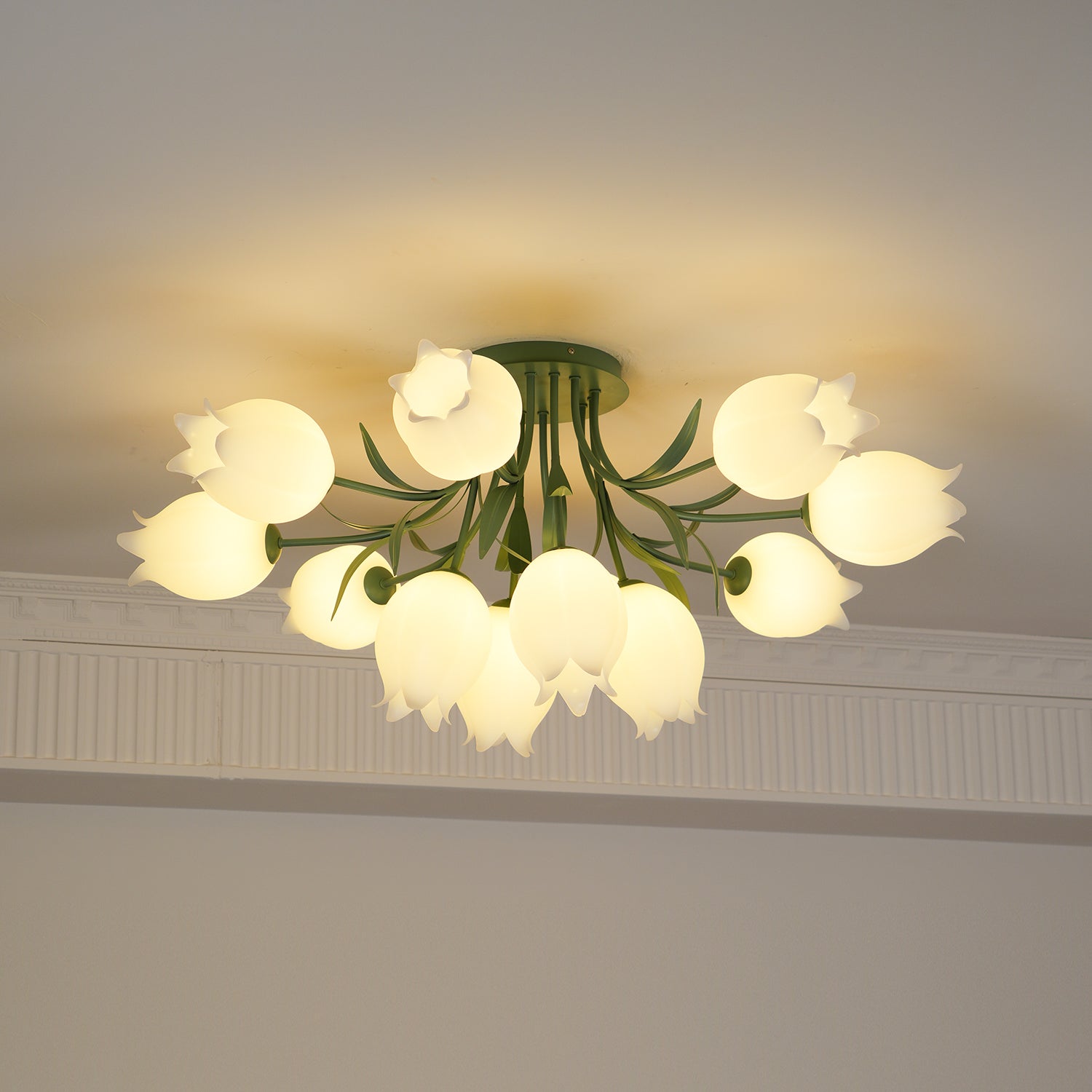 Deckenleuchte Blumen Mehrflammig, LED Deckenlampe Modern 3/9/12 Flammig
