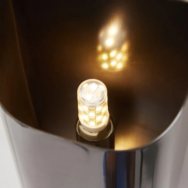 LED Wandleuchte Up Down Messing, Wandlampe schwarz gold