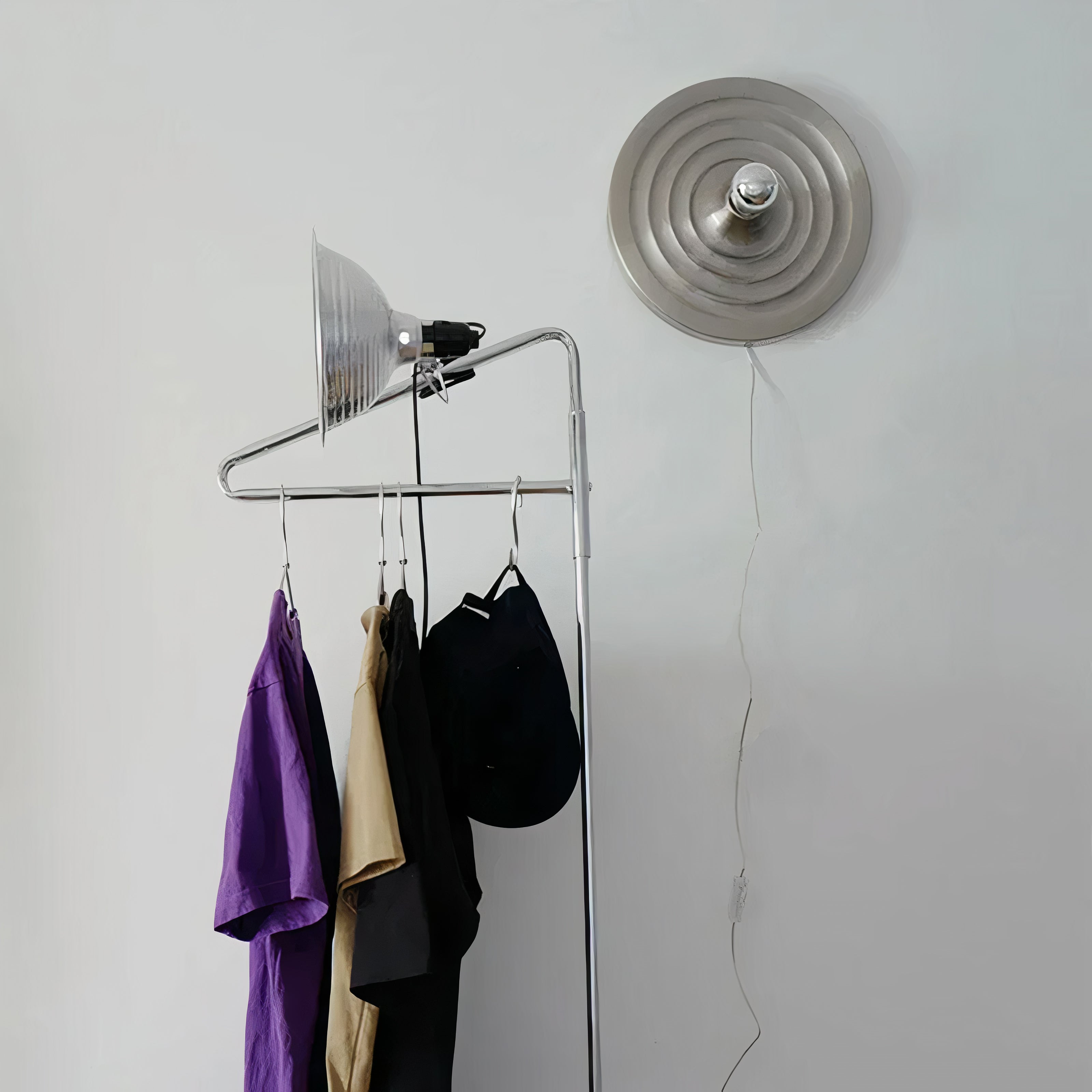 Nordische Retro, Wandlampe rund