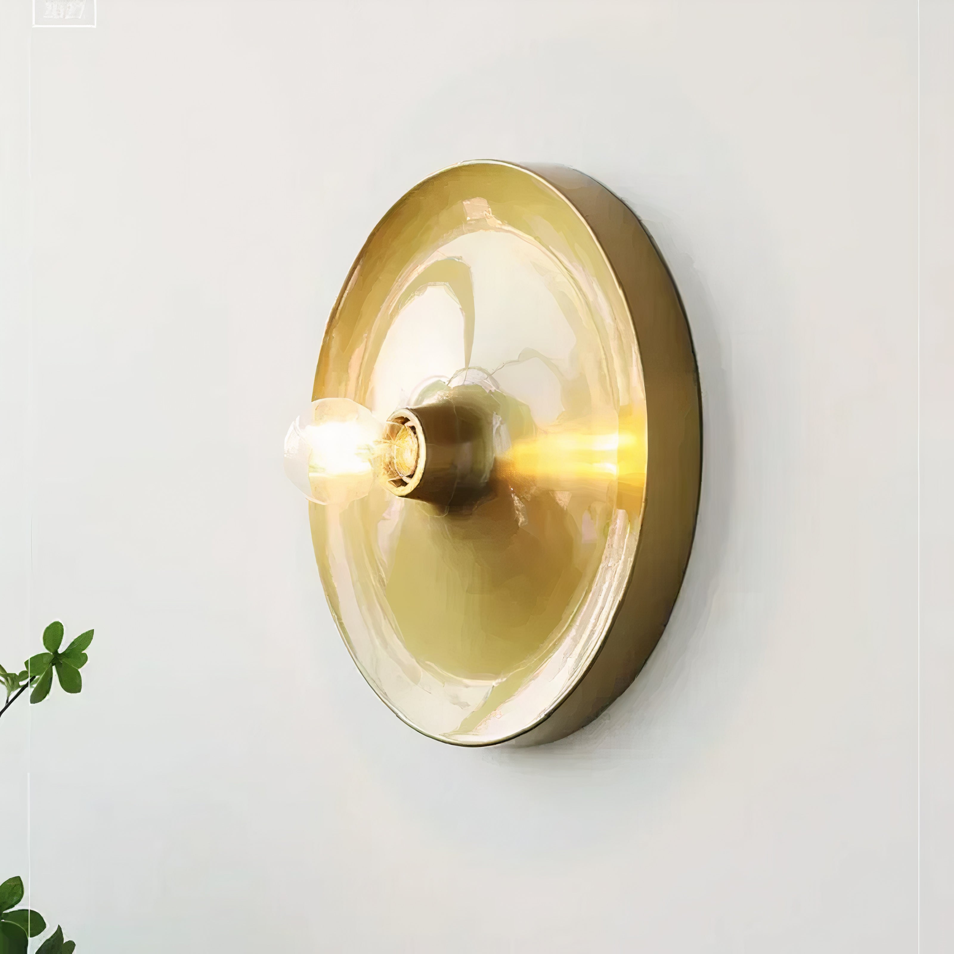 Nordische Retro, Wandlampe rund