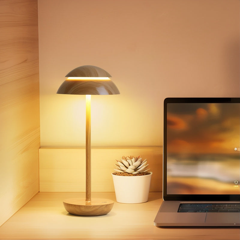 Kabellose LED Tischlampe dimmbar, Tischleuchte Aluminium