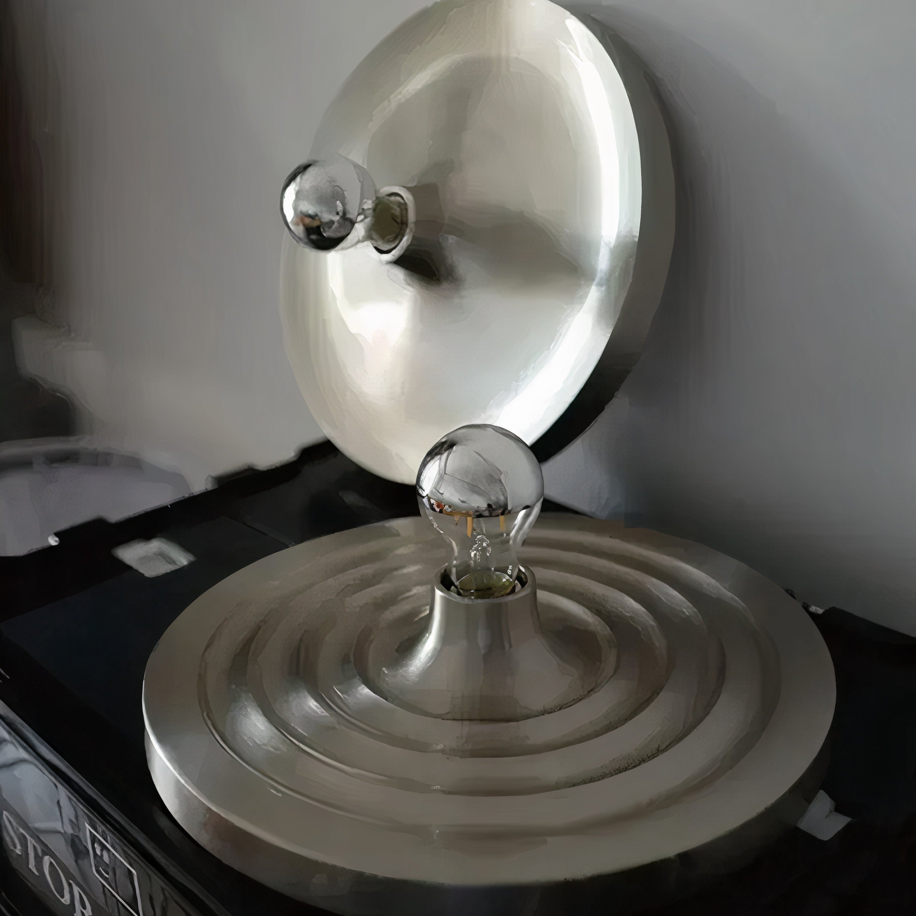 Nordische Retro, Wandlampe rund