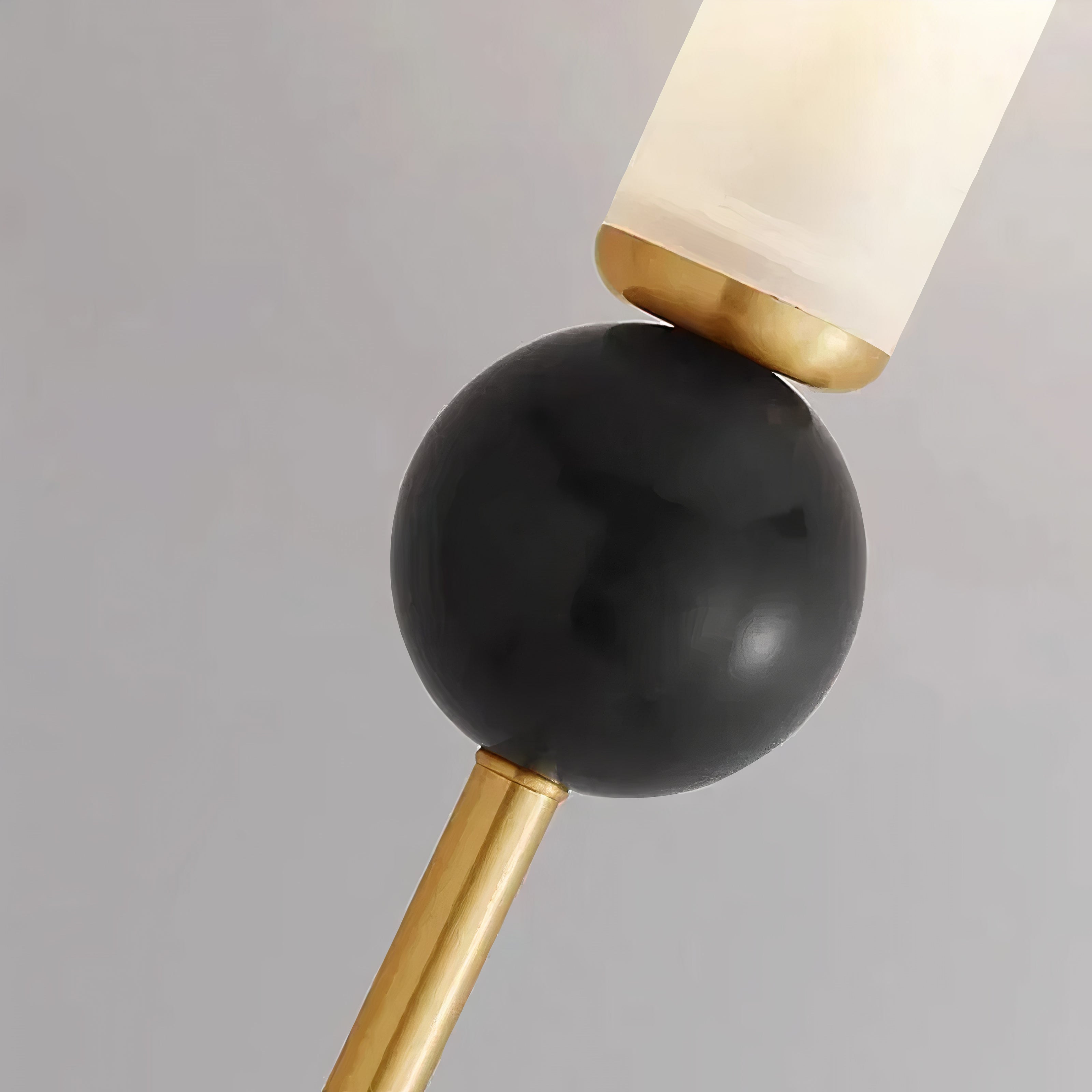Marmor Wandleuchte Messing, LED Wandlampe modern