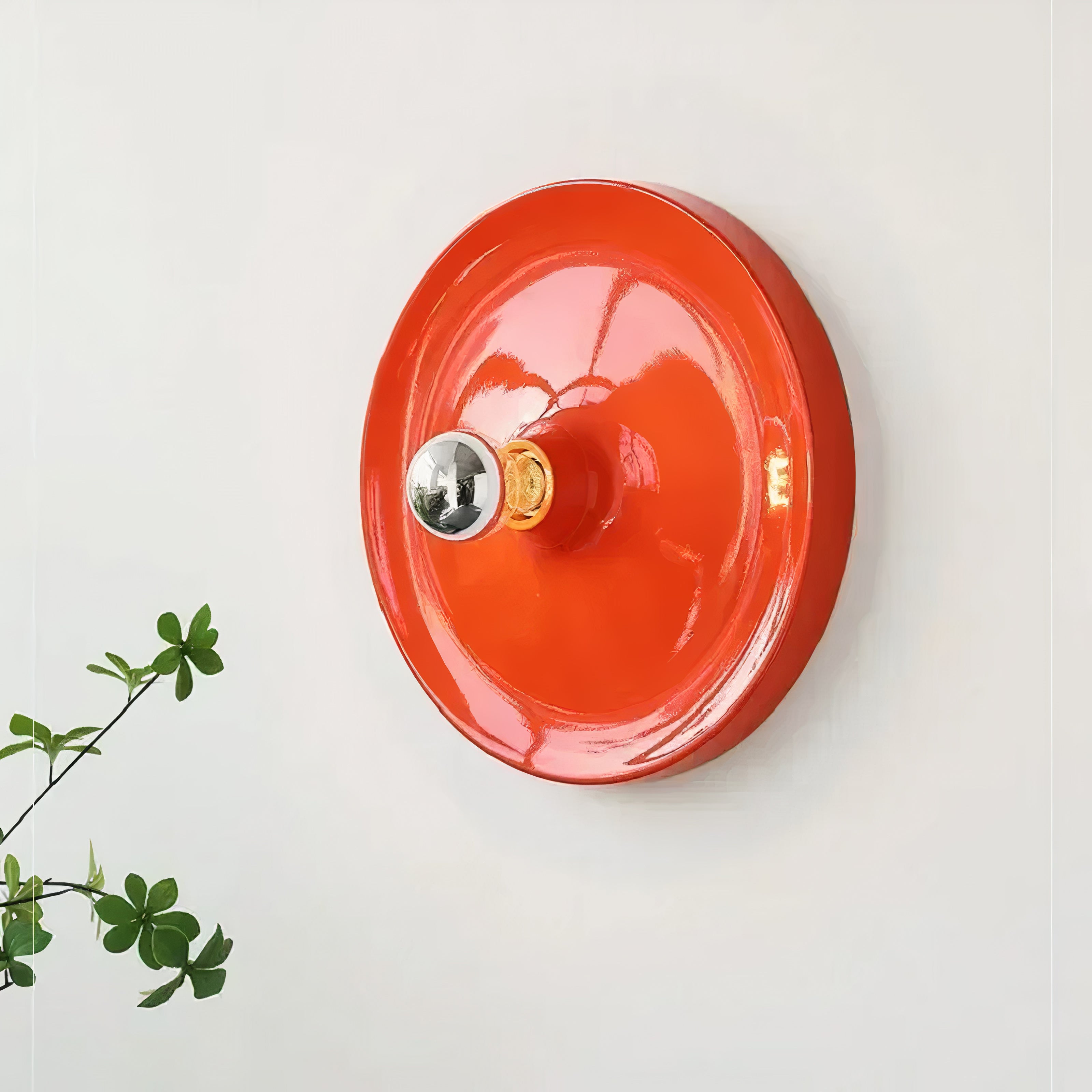 Nordische Retro, Wandlampe rund