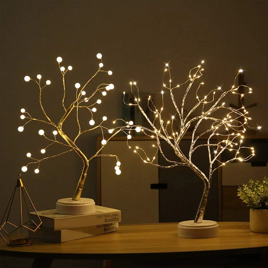 LED Lichterbaum Deko, Baum Lampe warmweiß