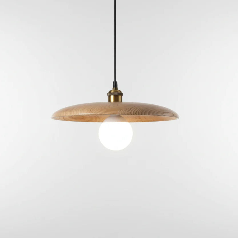 Hängelampe Holz Skandinavisch, Moderne Pendelleuchte Minimalistisch LED