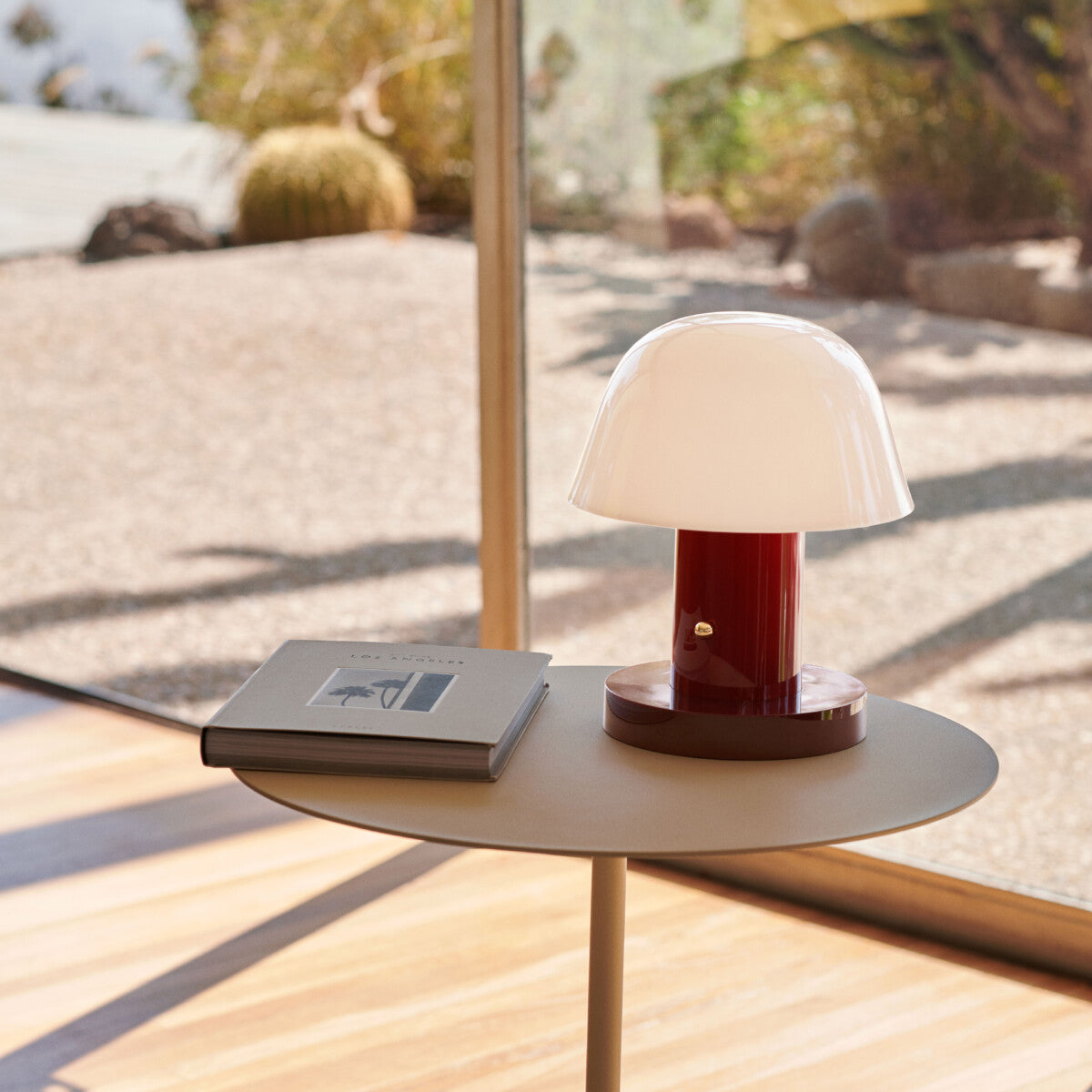 Pilzlampe Touch Dimmbar, Kabellose LED Tischlampe Wiederaufladbar