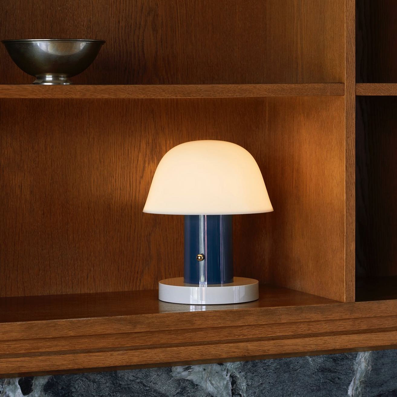 Pilzlampe Touch Dimmbar, Kabellose LED Tischlampe Wiederaufladbar