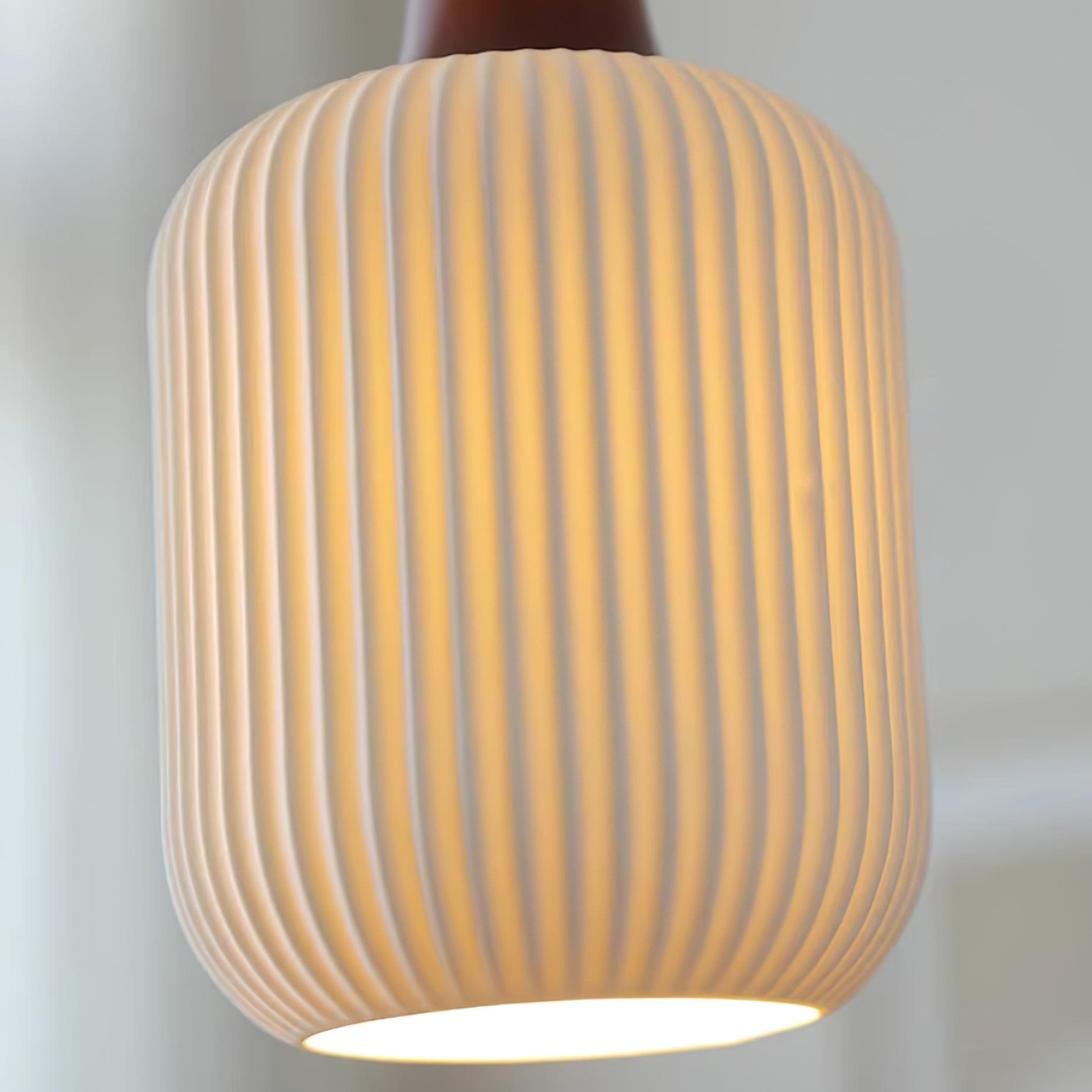 Keramik Pendelleuchte, Handgefertigtes Design Dimmbar E27