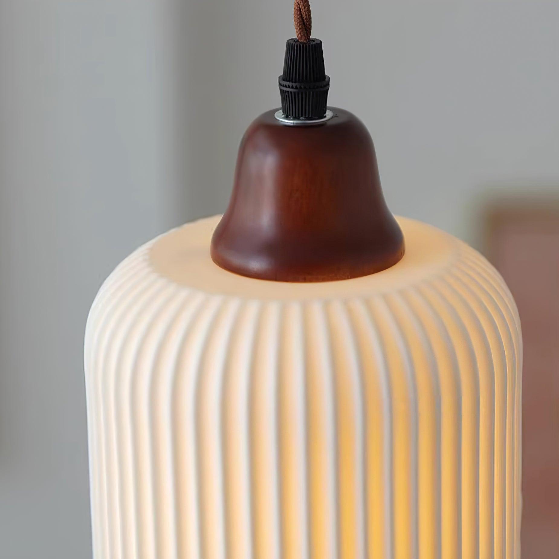 Keramik Pendelleuchte, Handgefertigtes Design Dimmbar E27