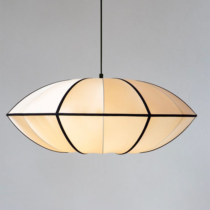 Seiden Pendelleuchte Rund, Modernes Design E27