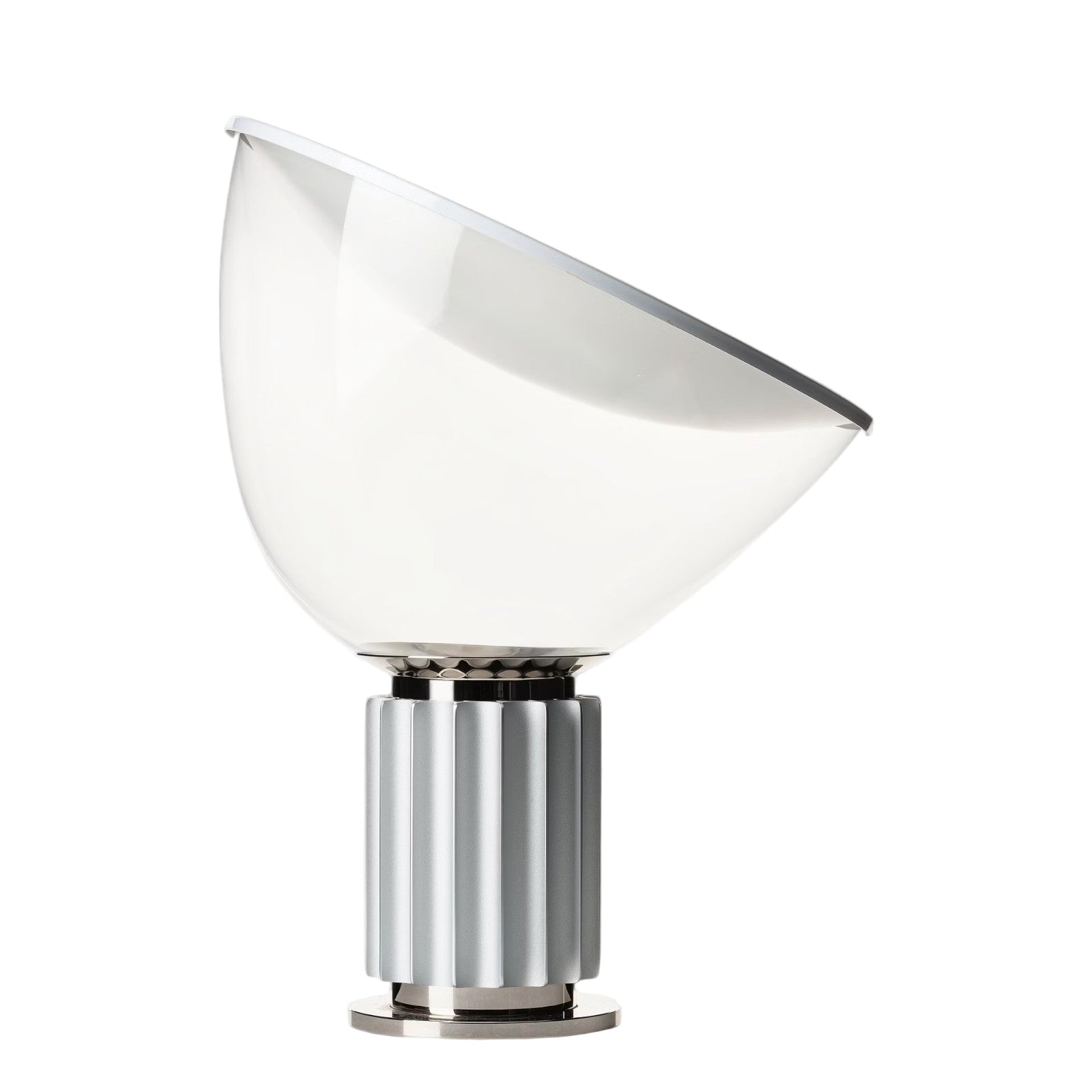 Art Deco Tischlampe Glas Metall, Moderne Tischleuchte
