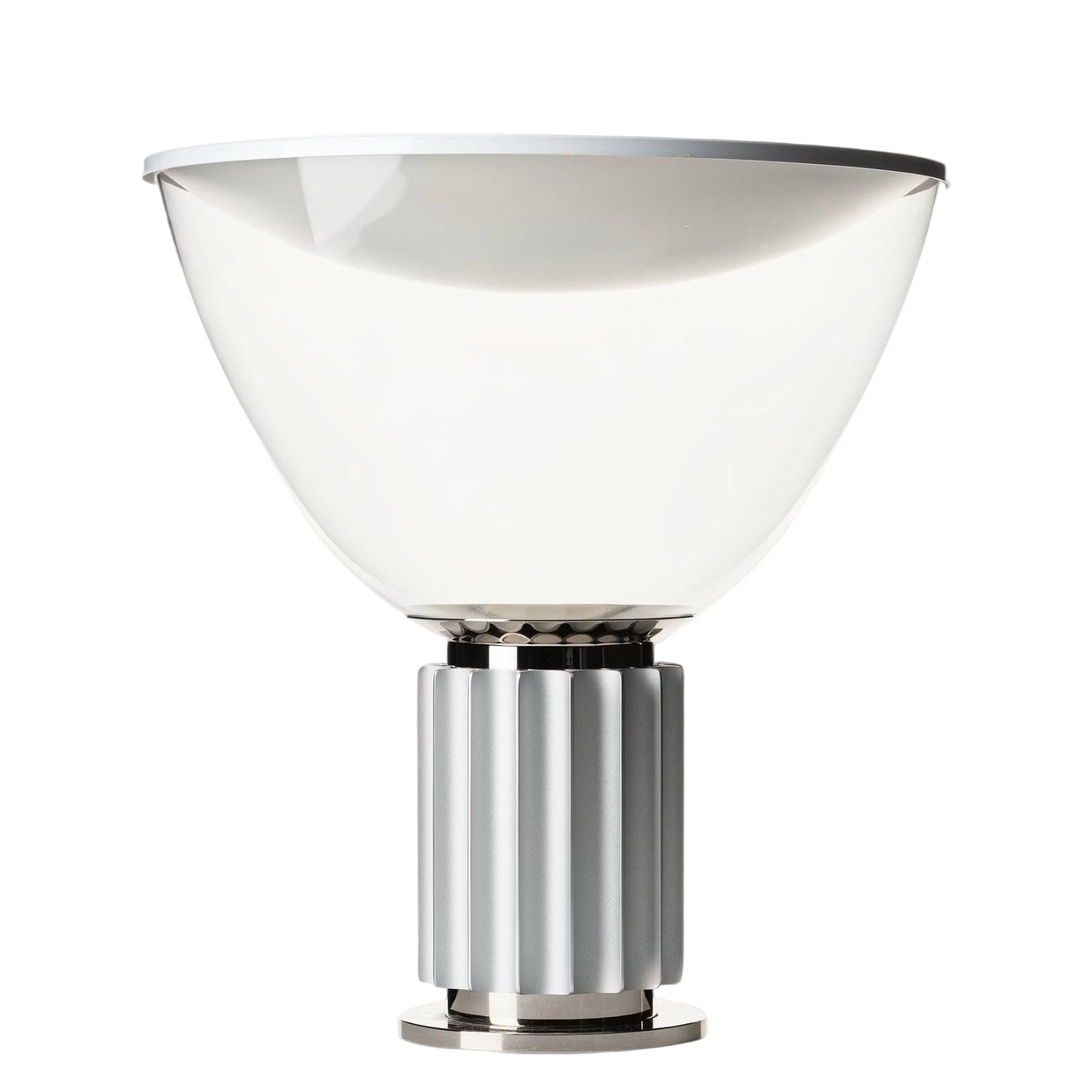 Art Deco Tischlampe Glas Metall, Moderne Tischleuchte