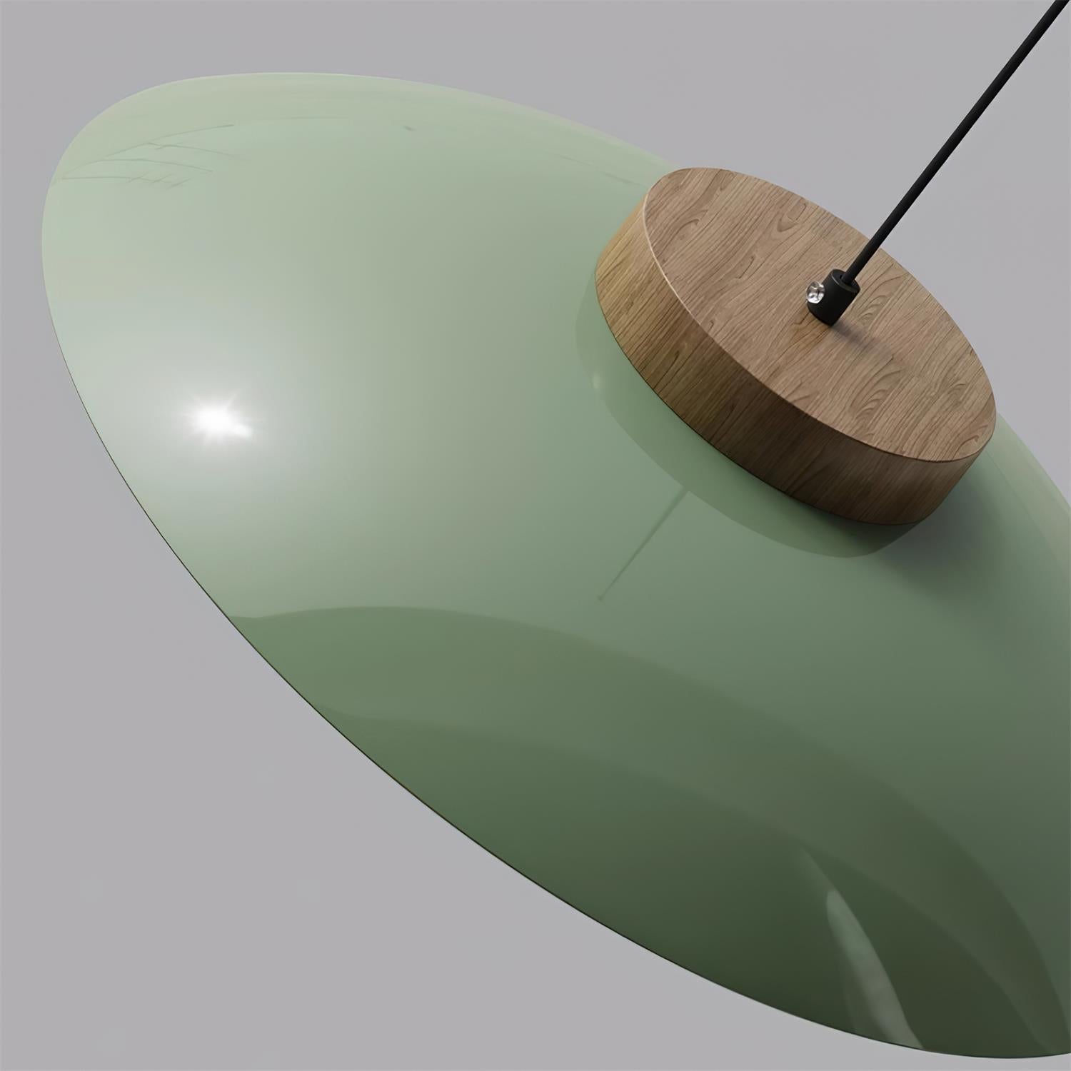 Glas Pendelleuchte Untertassenform, Warmweiß 3000K, Höhenverstellbar Modernes Design