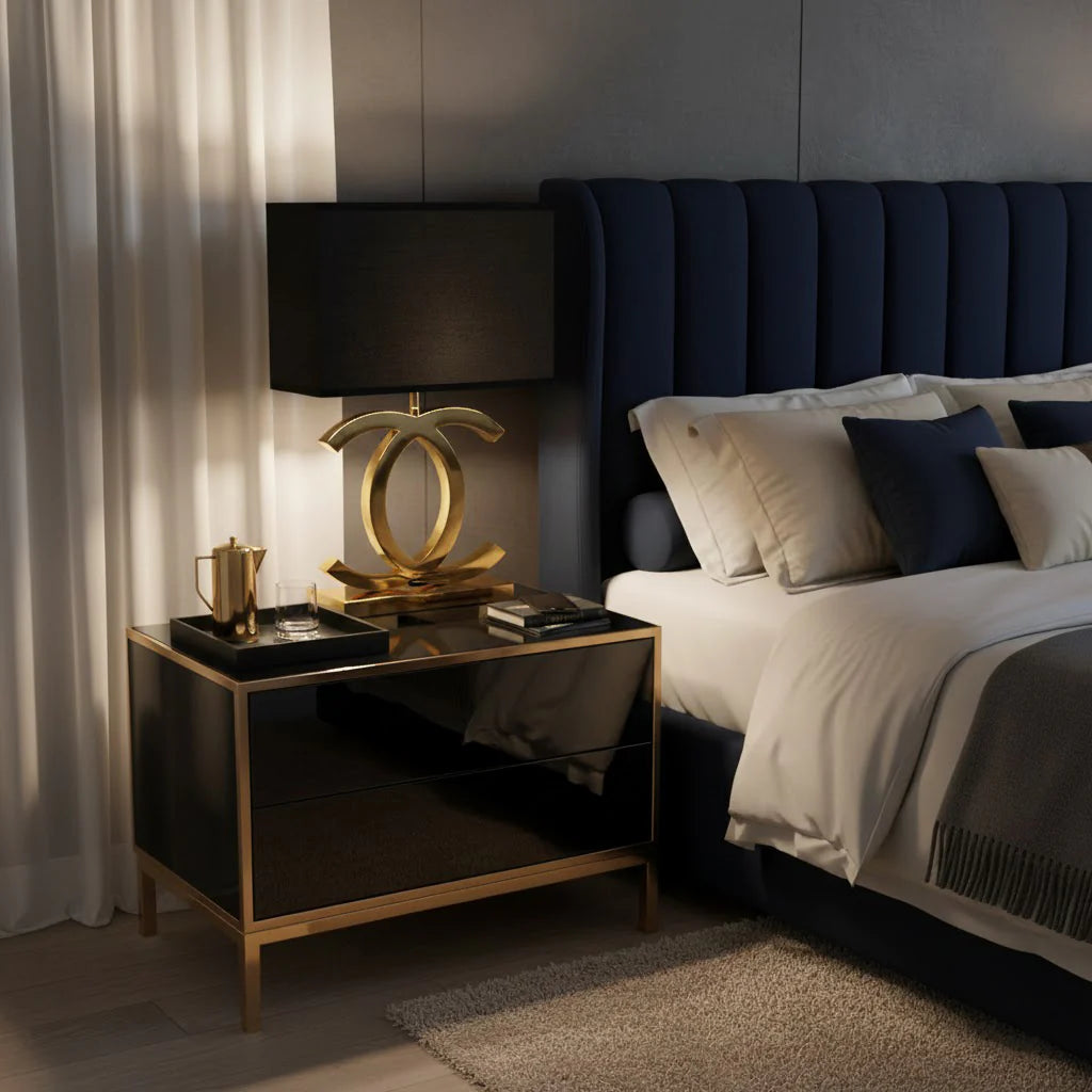 Edelstahl Tischlampe, Modernes Design LED Dimmbar
