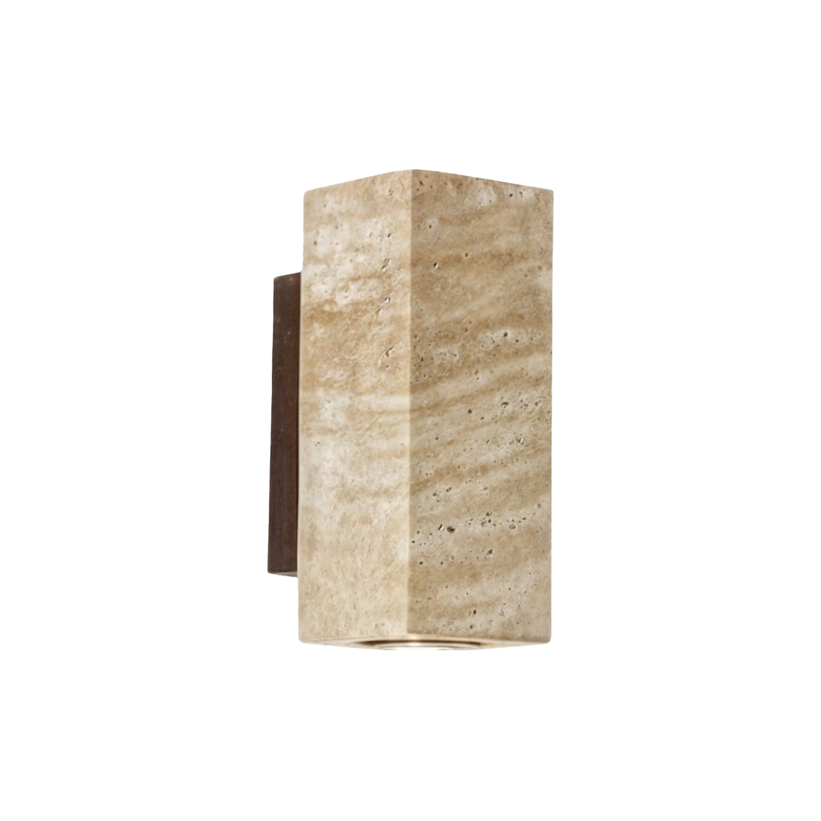 Travertin Wandleuchte, Moderne Wandlampe Naturstein