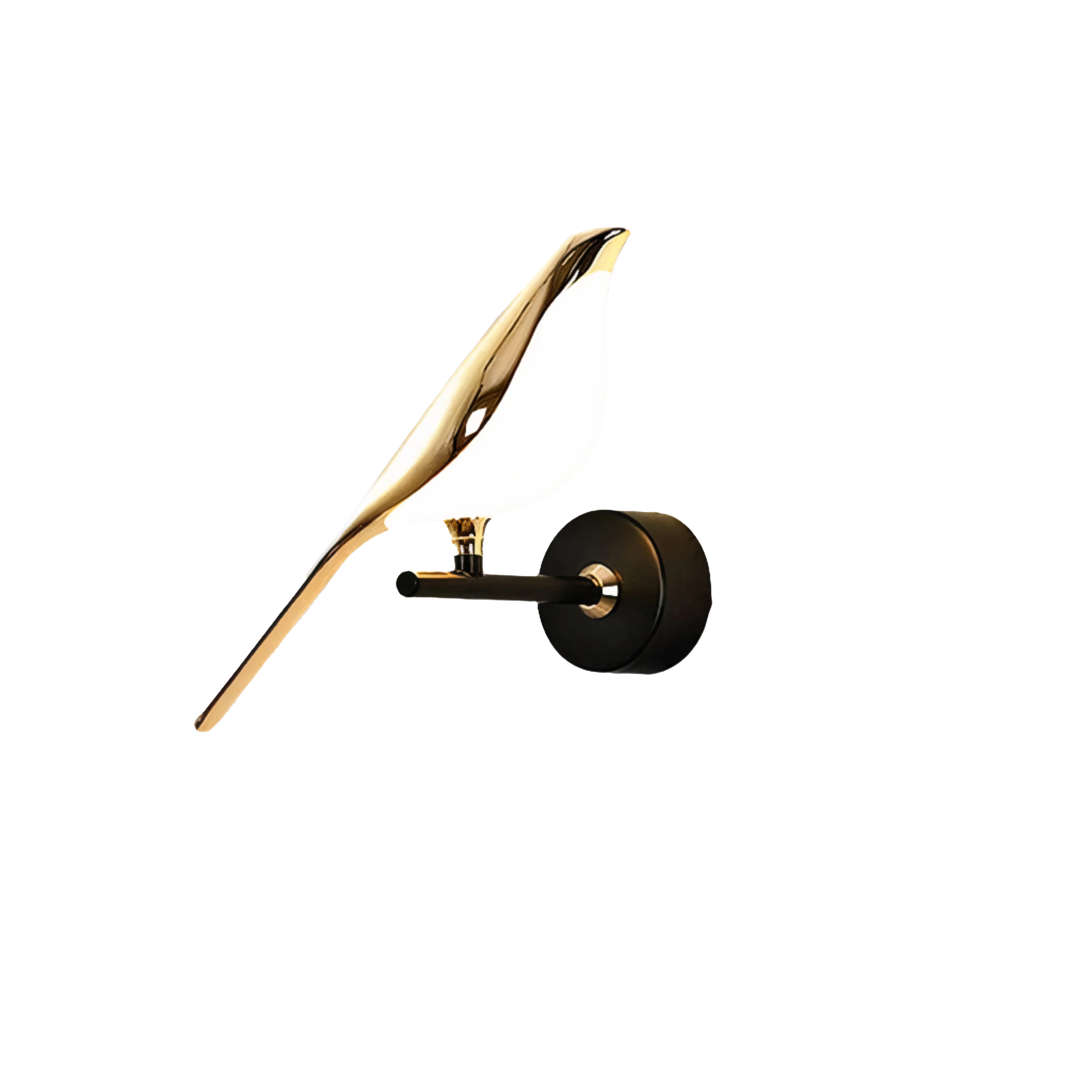 LED Wandlampe Vogel Design Gold, Dimmbar, Modernes Design