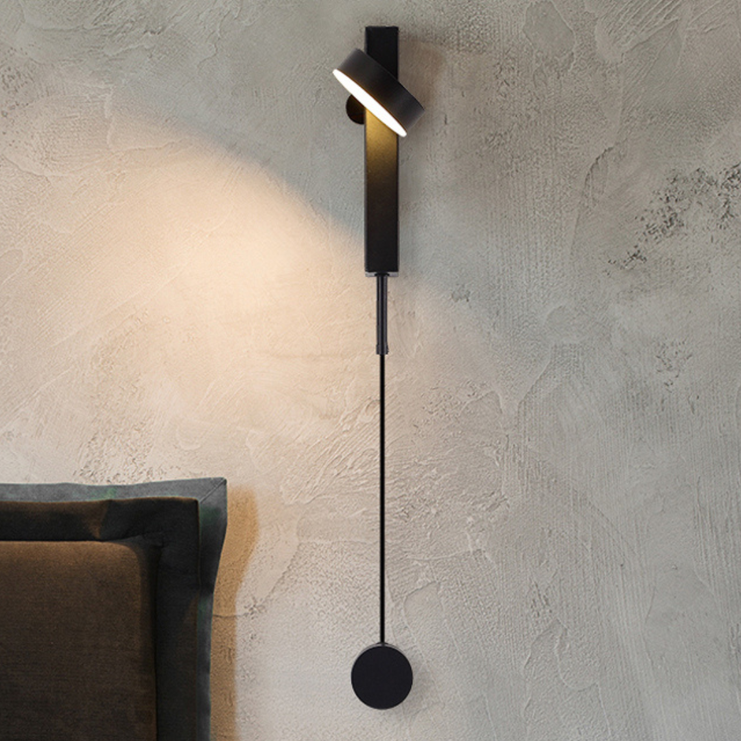 LED Wandleuchte mit Dimmer, Up & Down, Modern, Schwarz/Gold