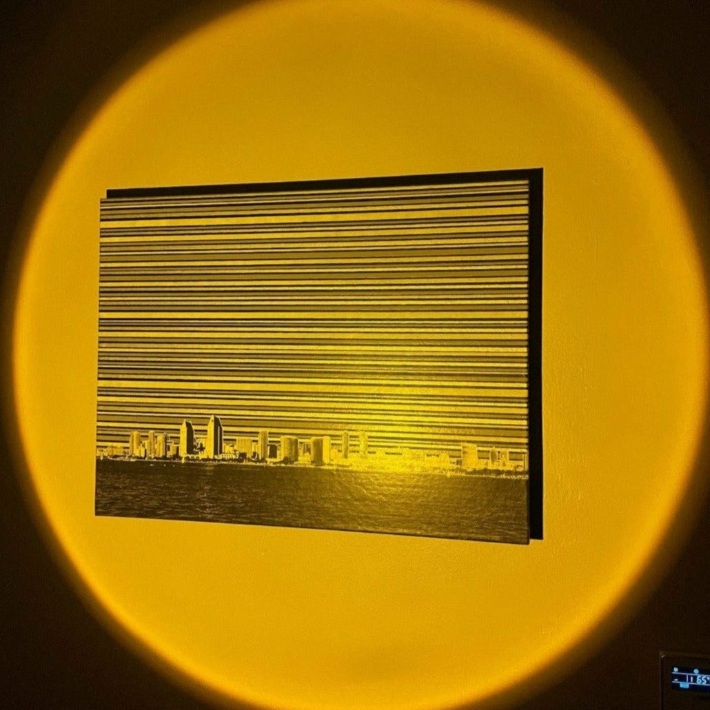 Sunset Lampe LED, 180° Projektor, Dimmbar, USB