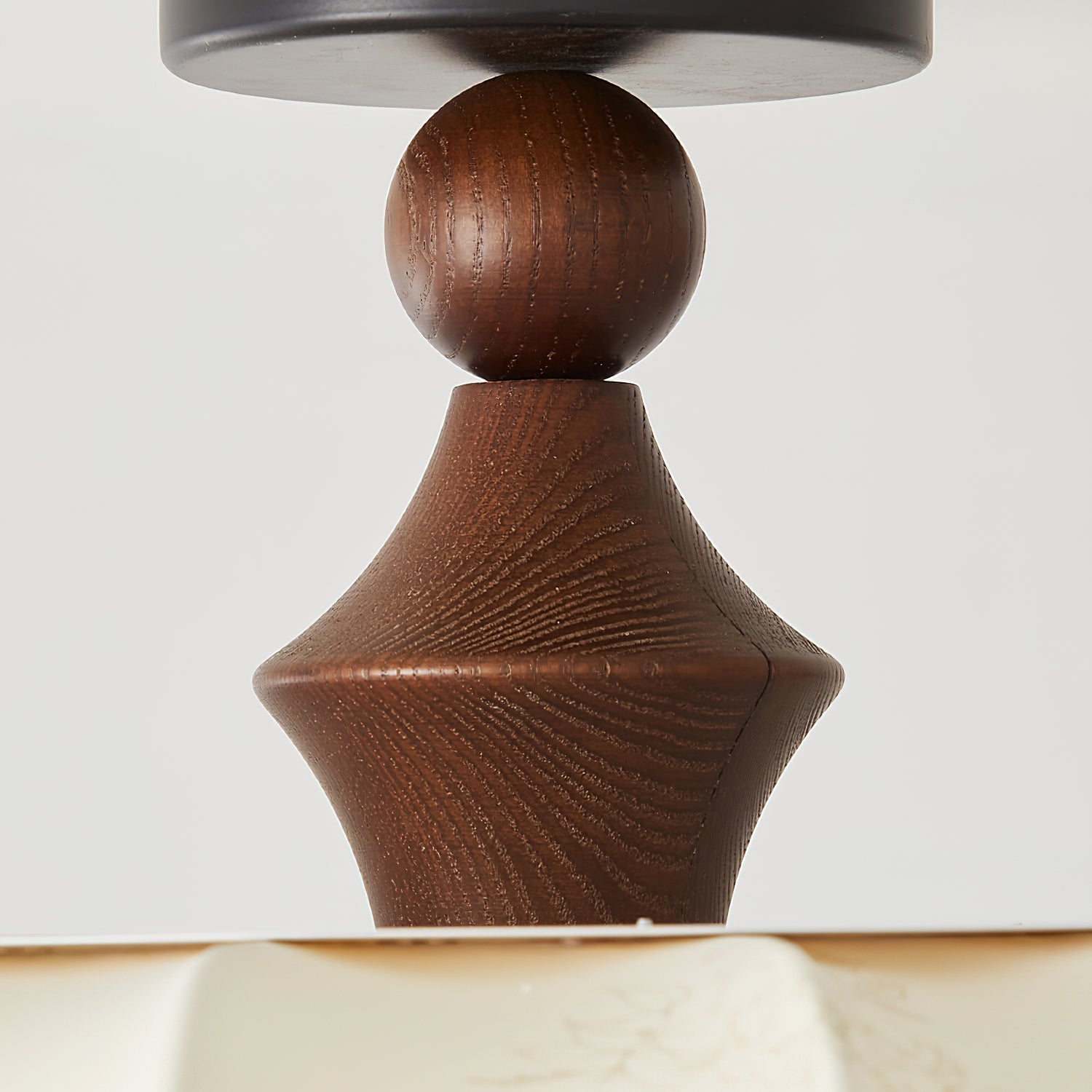 Deckenleuchte Stoff Floral Rund, LED Deckenlampe Holz 35/45/55 cm