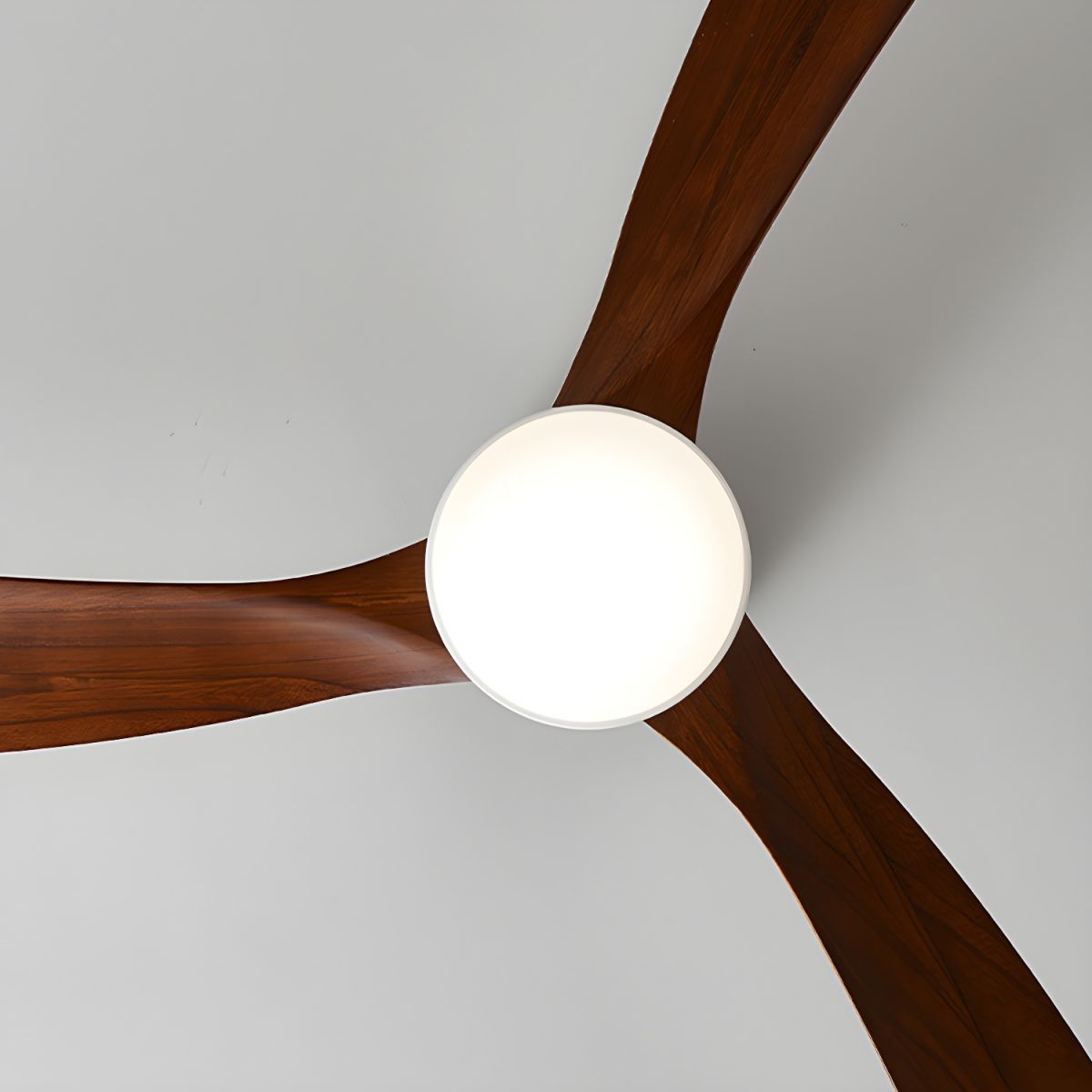 Deckenventilator mit Licht Leise Holz, LED Ventilator DC Motor 106–132 cm