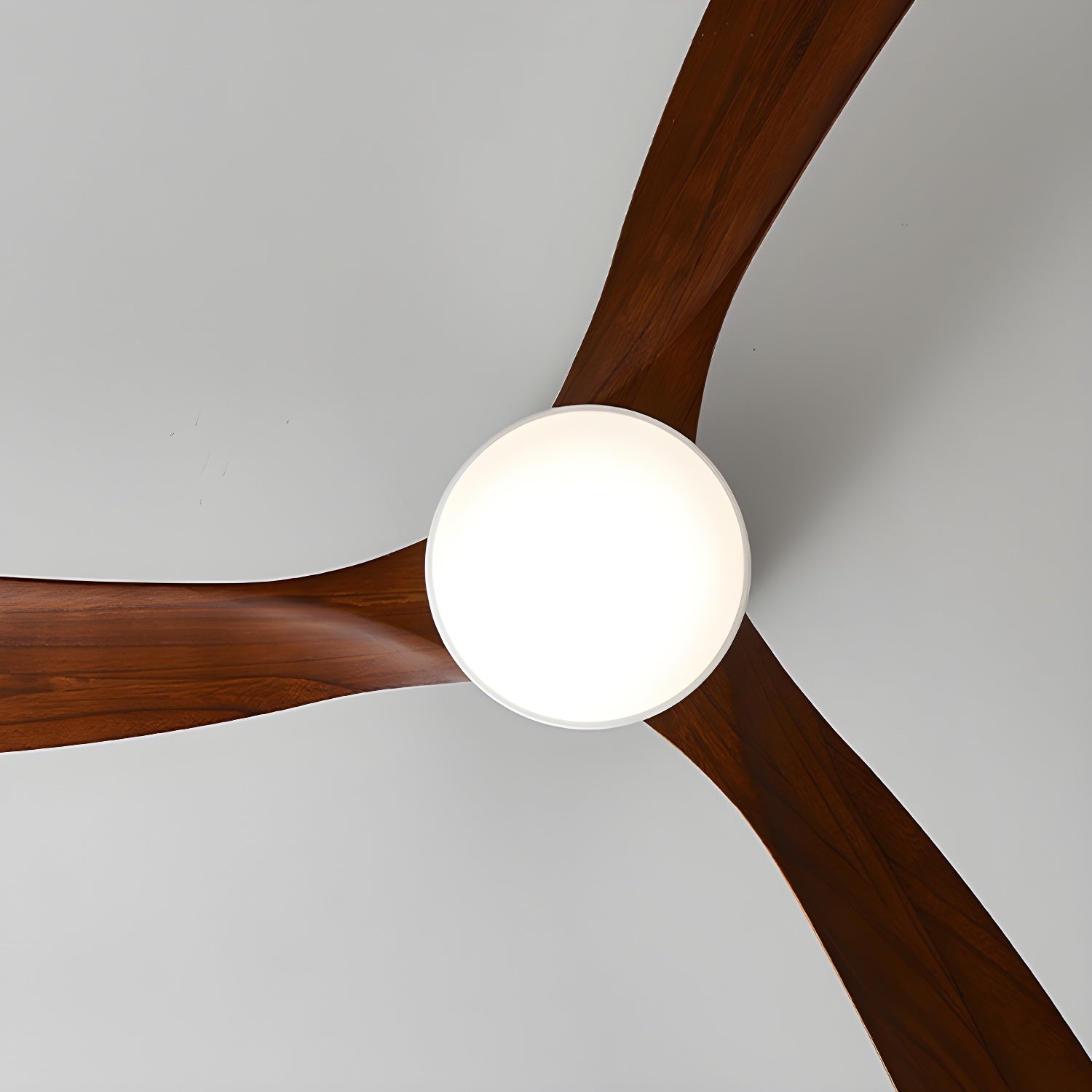 Deckenventilator mit Licht Leise Holz, LED Ventilator DC Motor 106–132 cm