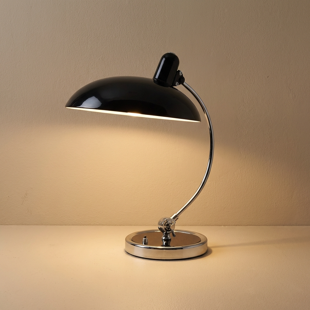 Tischlampe Metall Vintage, Dänisches Design für Schreibtisch