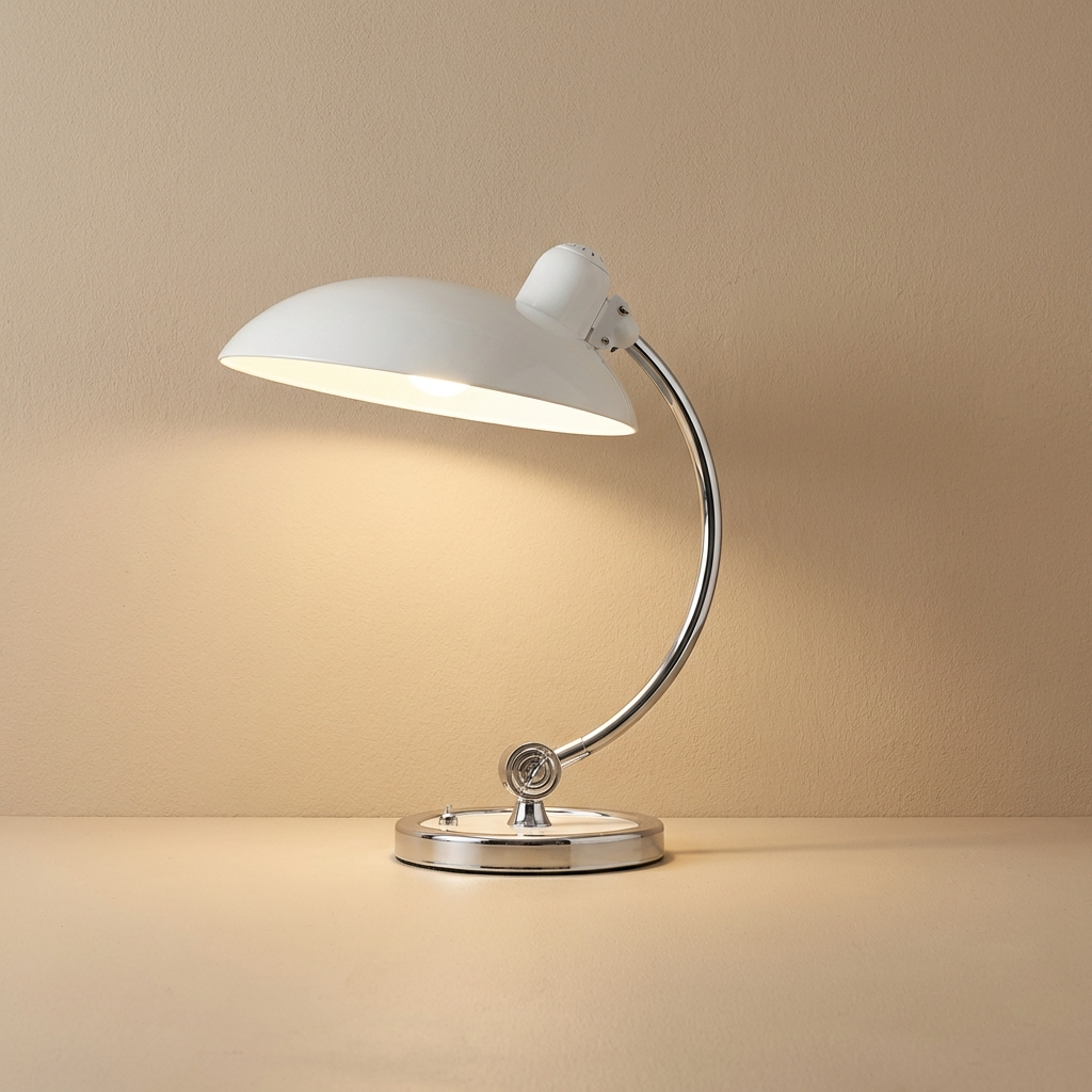 Tischlampe Metall Vintage, Dänisches Design für Schreibtisch