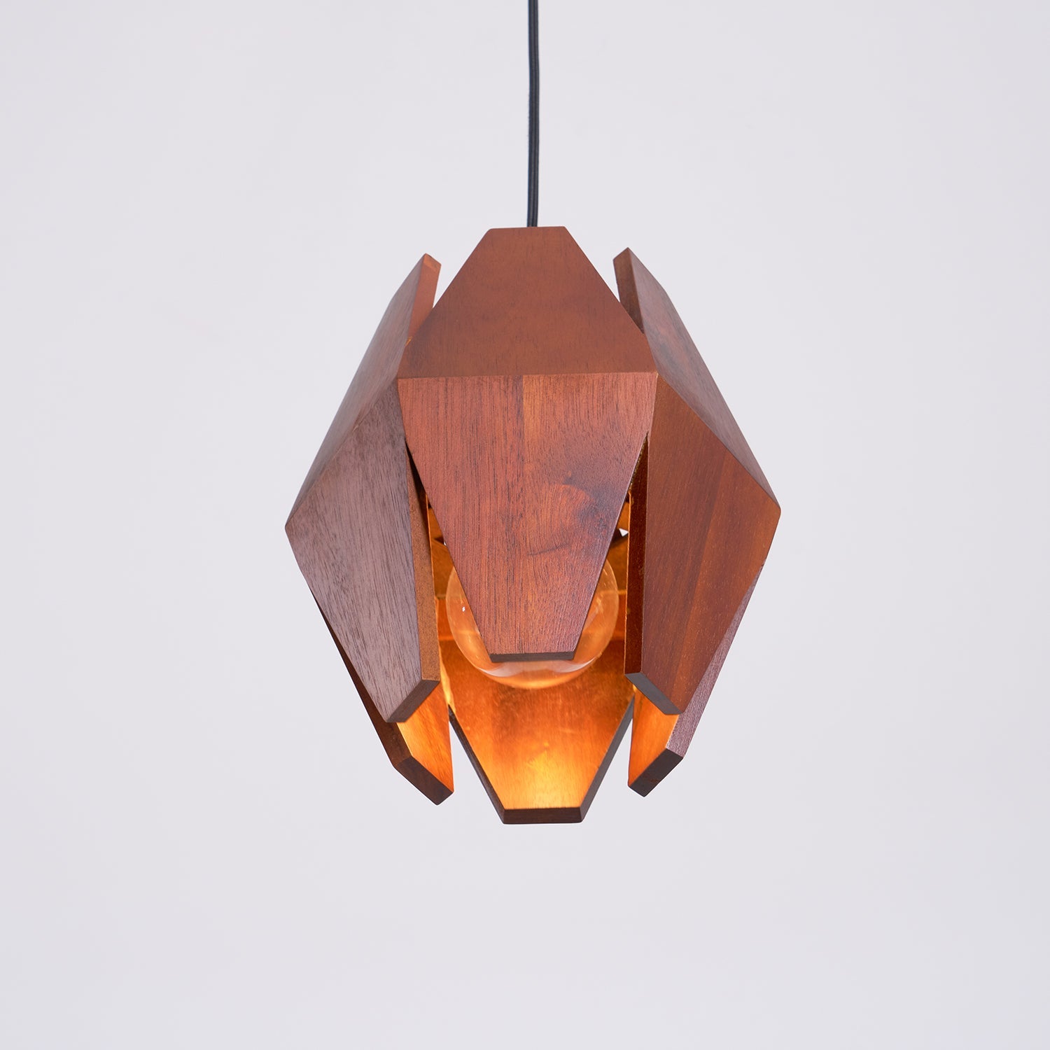 Holz Pendelleuchte Rund Ø35 cm, Dimmbar Modern