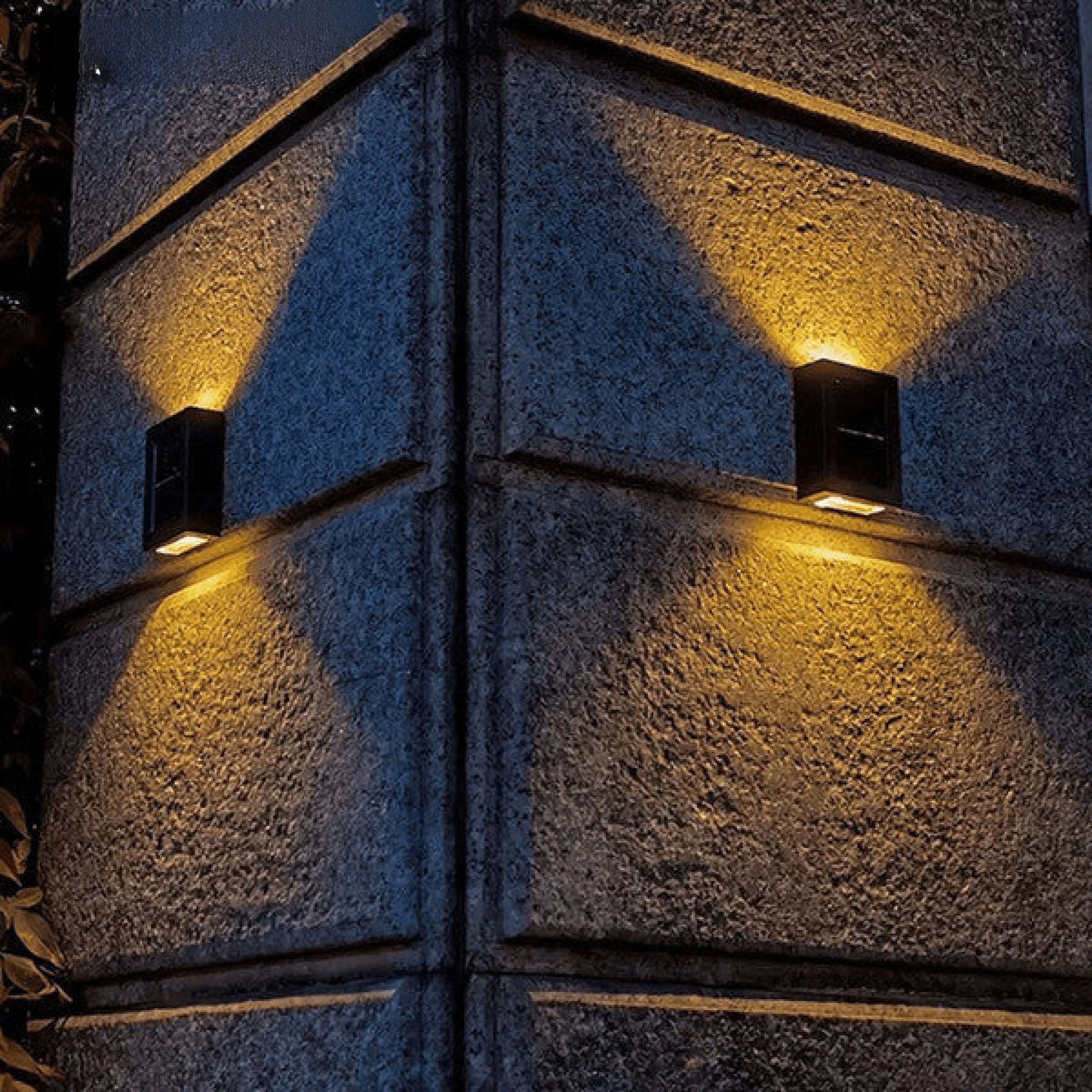 Solar LED Wandleuchte Außen, IP65, Up & Down Licht, Kabellos